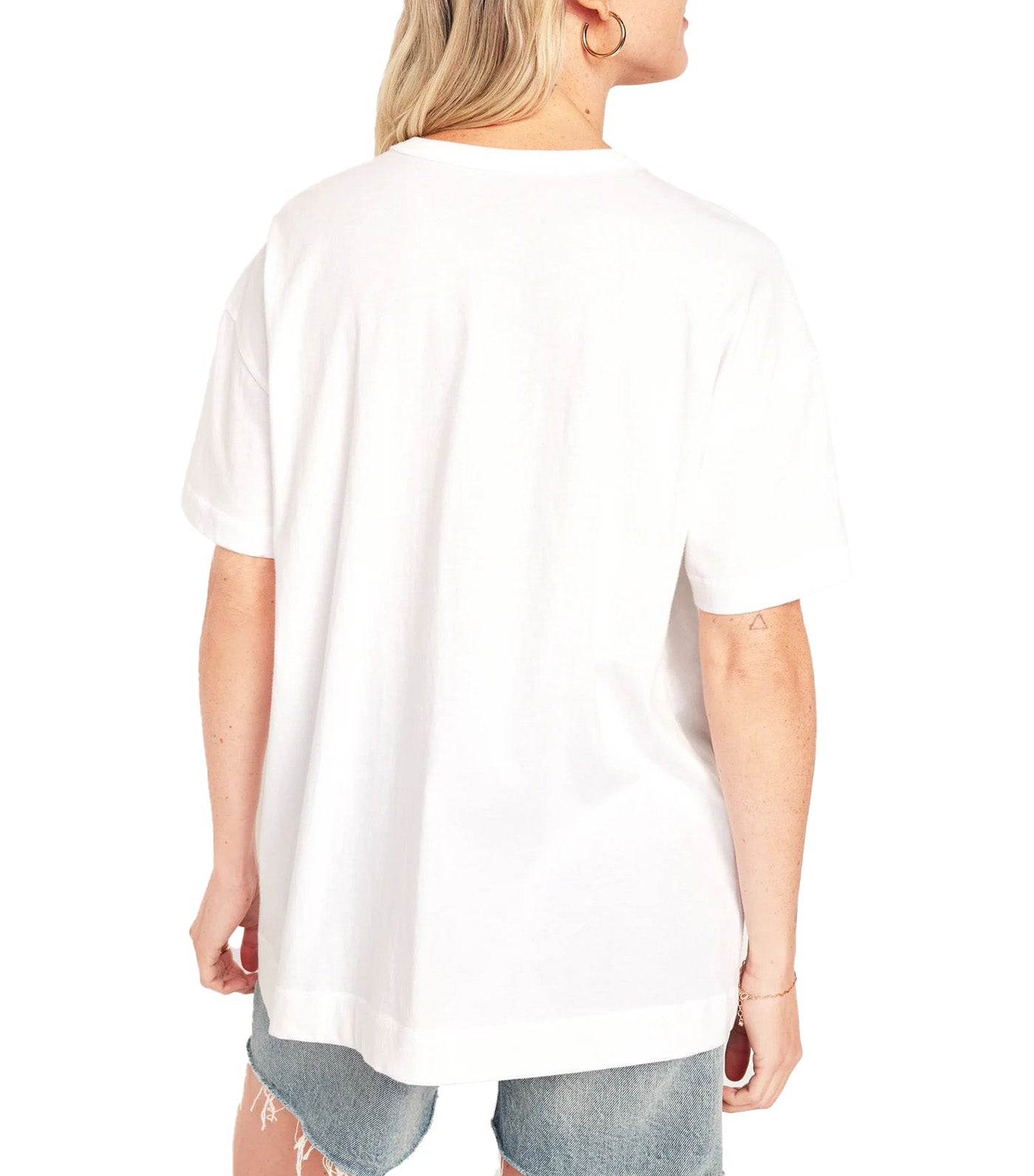 EveryWear Oversized Graphic Tunic T-Shirt for Women Calla Lily 451