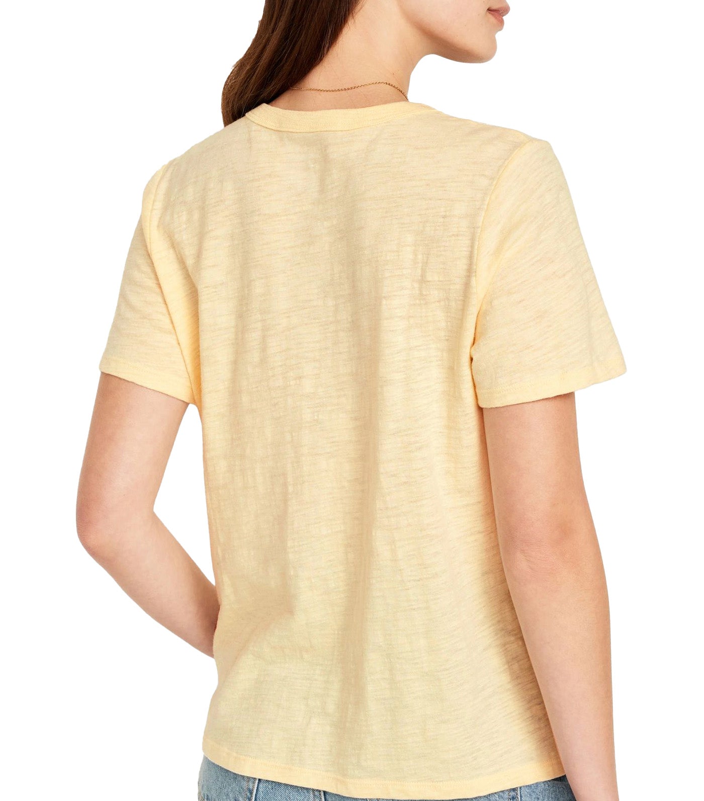 EveryWear Slub-Knit Graphic T-Shirt for Women Cool Almond