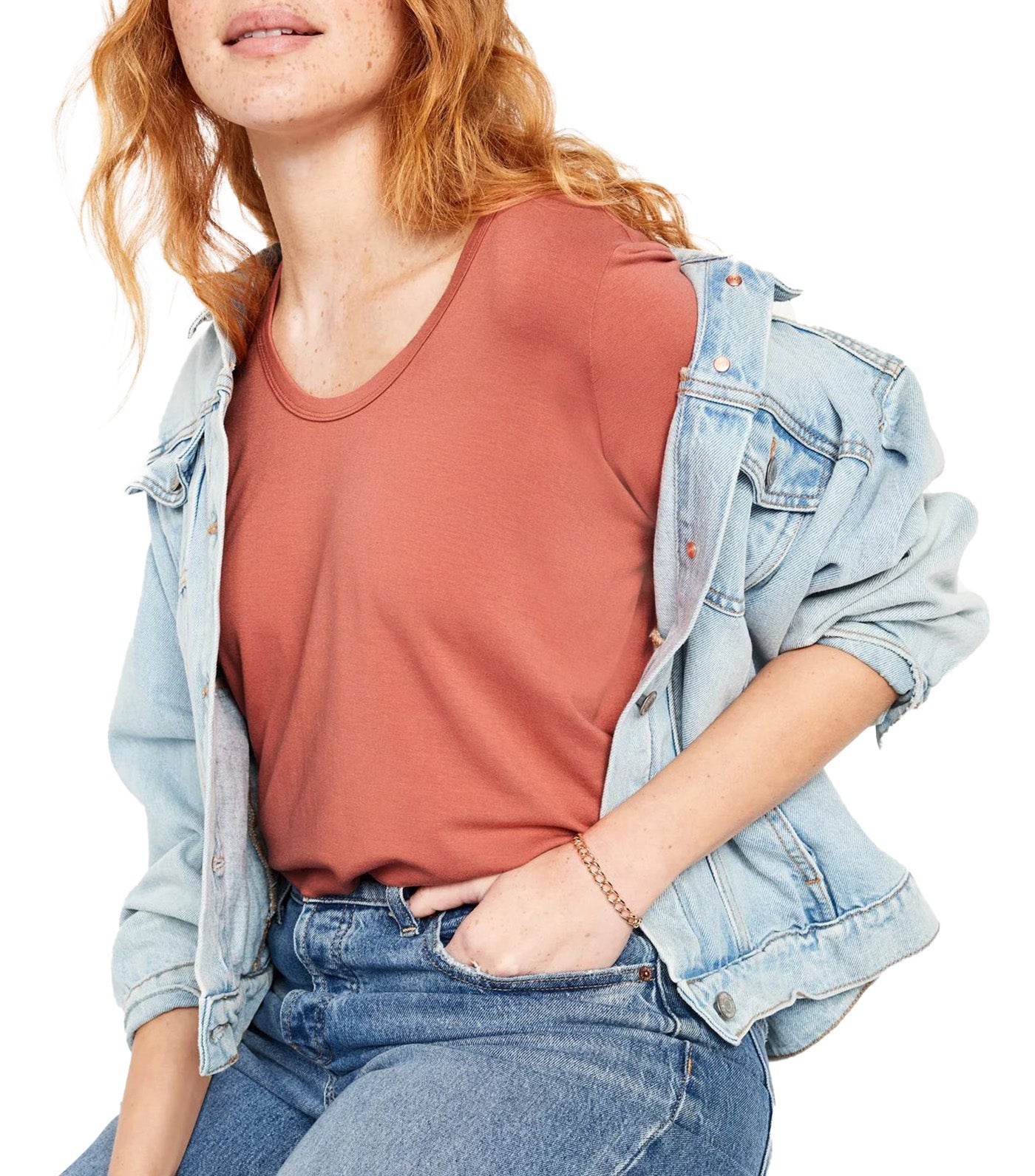 Luxe Tunic T-Shirt for Women Amberglow