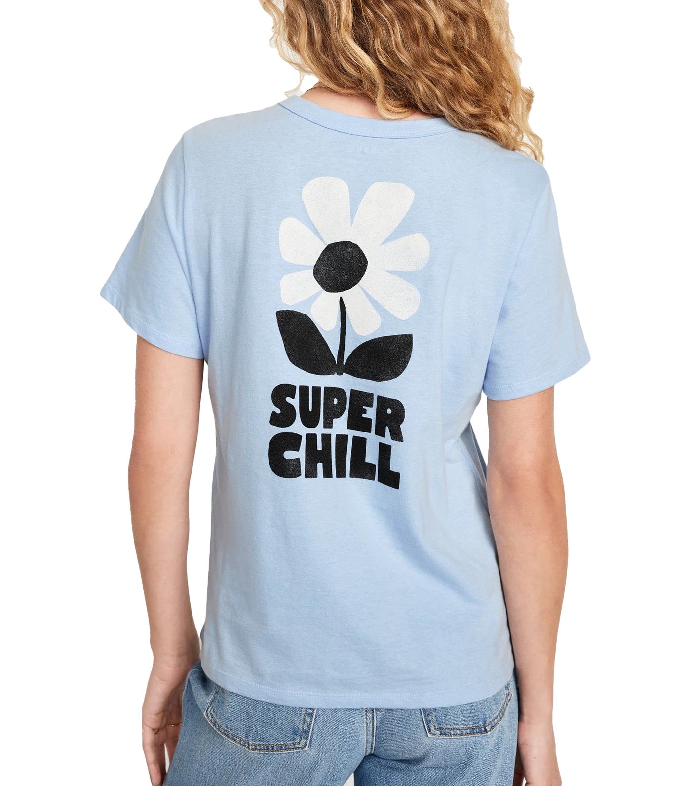 EveryWear Graphic T-Shirt for Women Cashmere Blue