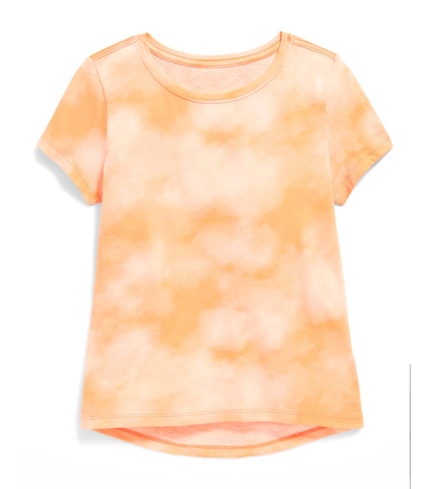 Softest Short-Sleeve Printed T-Shirt for Girls Syrup Peach