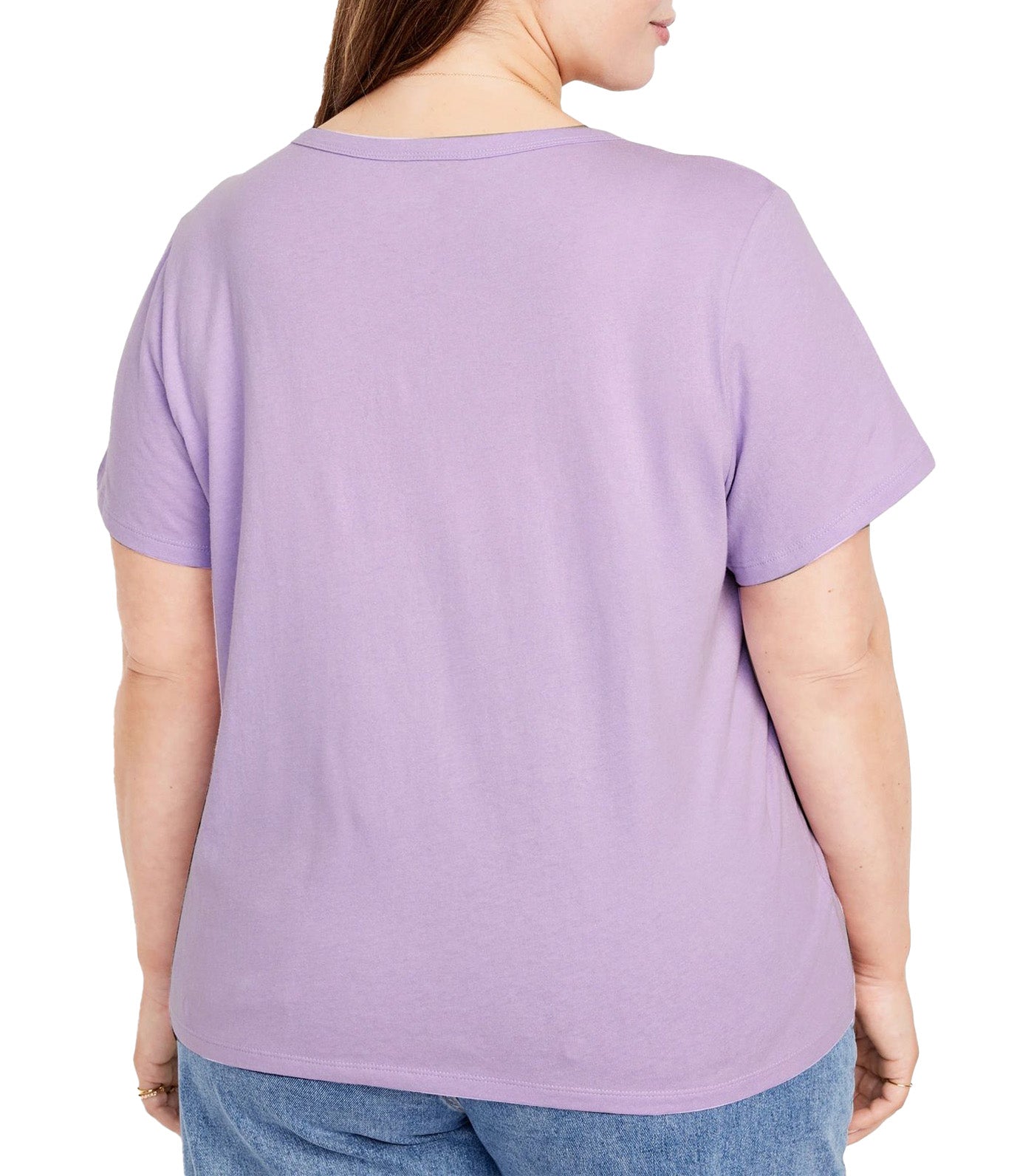 EveryWear V-Neck T-Shirt for Women Lavender Aura