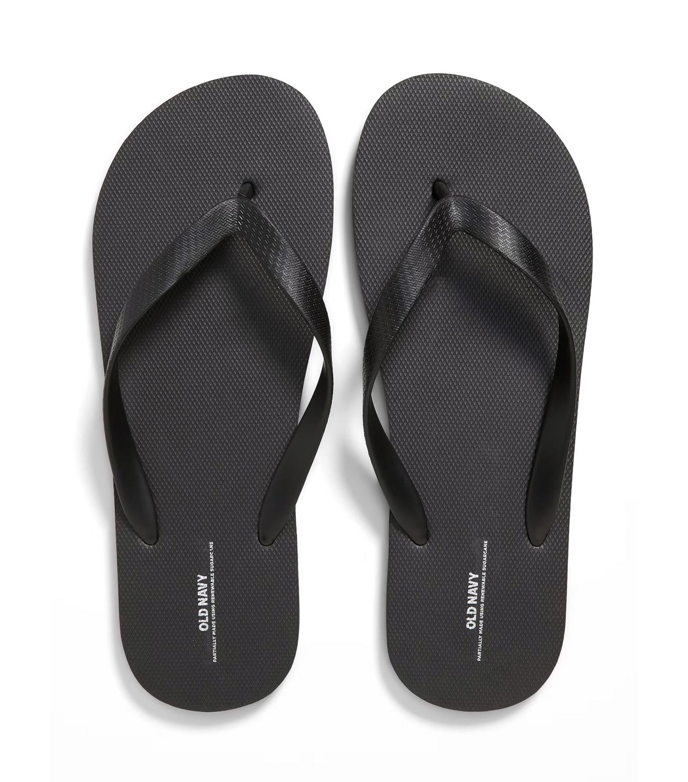 Men's Flip-Flop Sandals (Partially Plant-Based) On Black