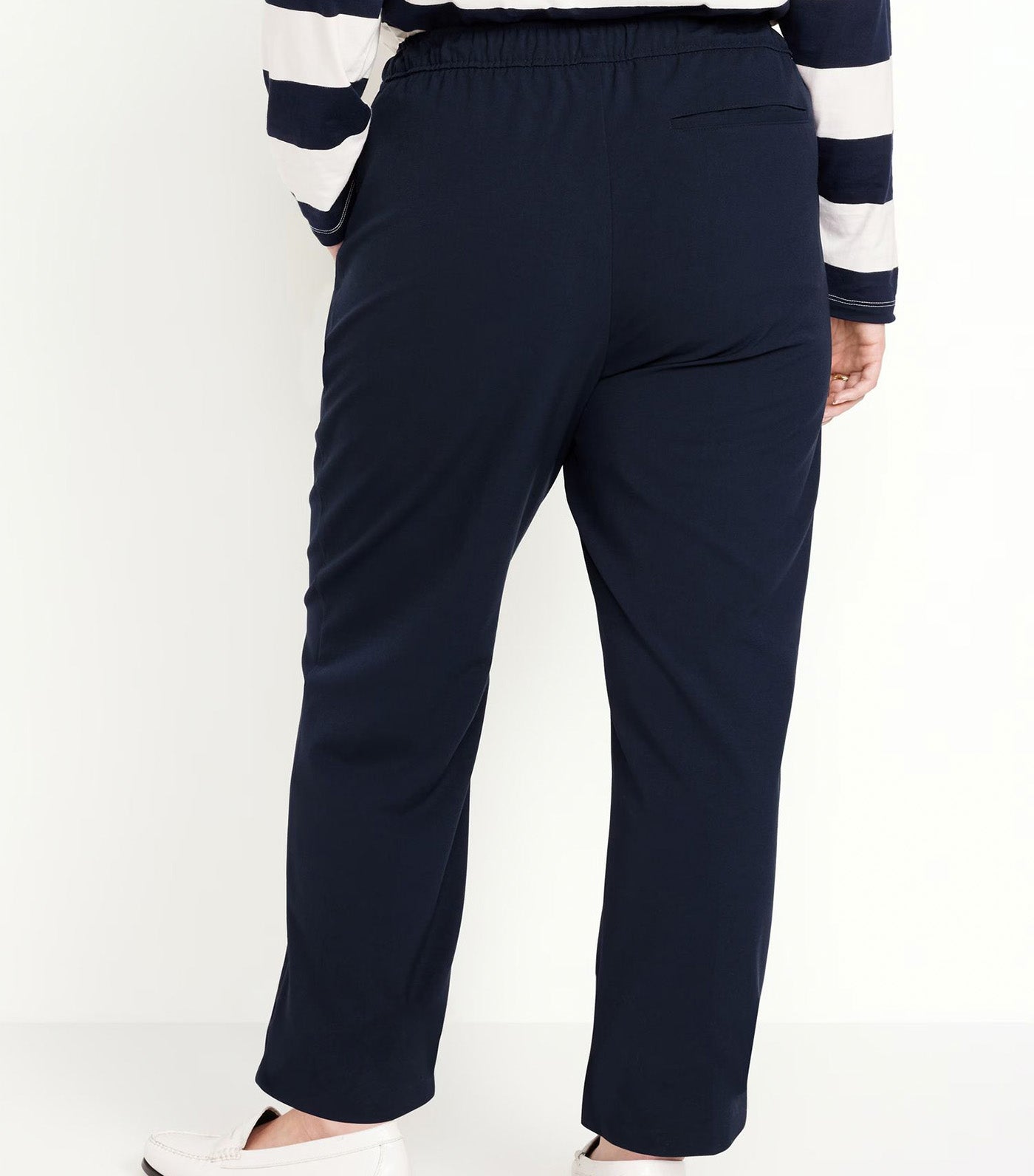 Women's High-Waisted Billie Straight Trouser In The Navy