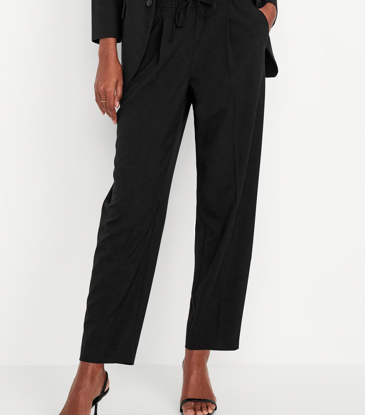 Women's High-Waisted Billie Straight Trouser Black Jack