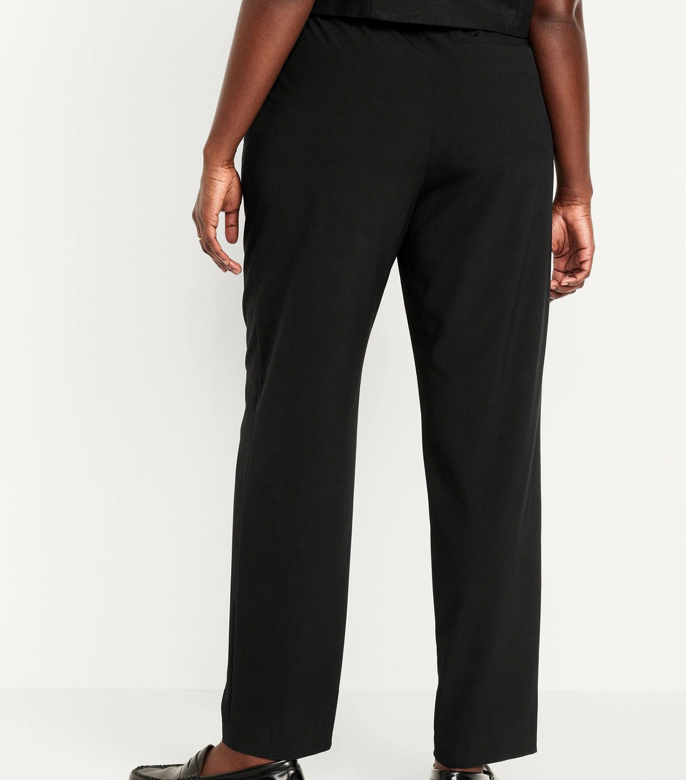 Women's High-Waisted Billie Straight Trouser Black Jack