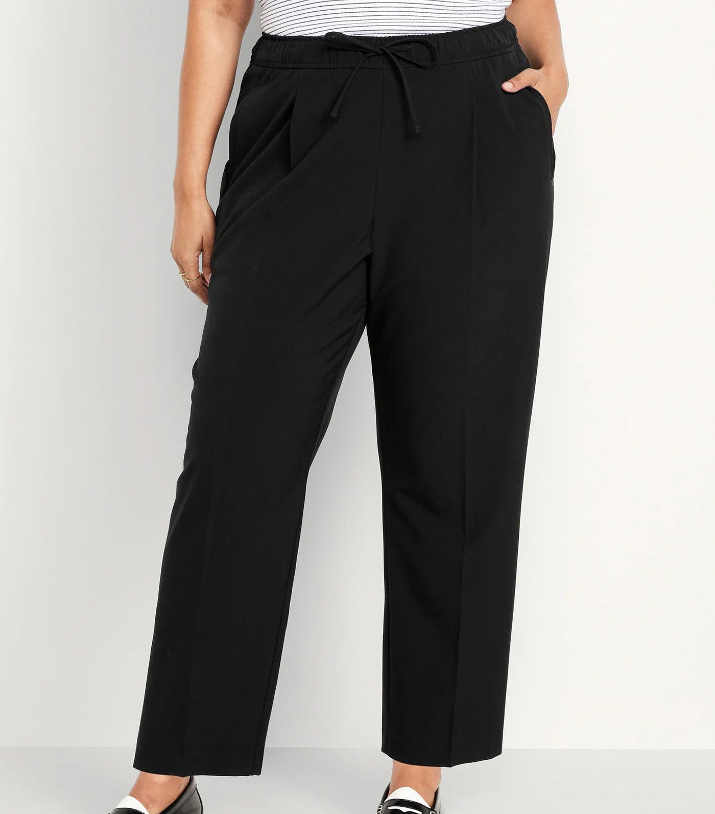 Women's High-Waisted Billie Straight Trouser Black Jack