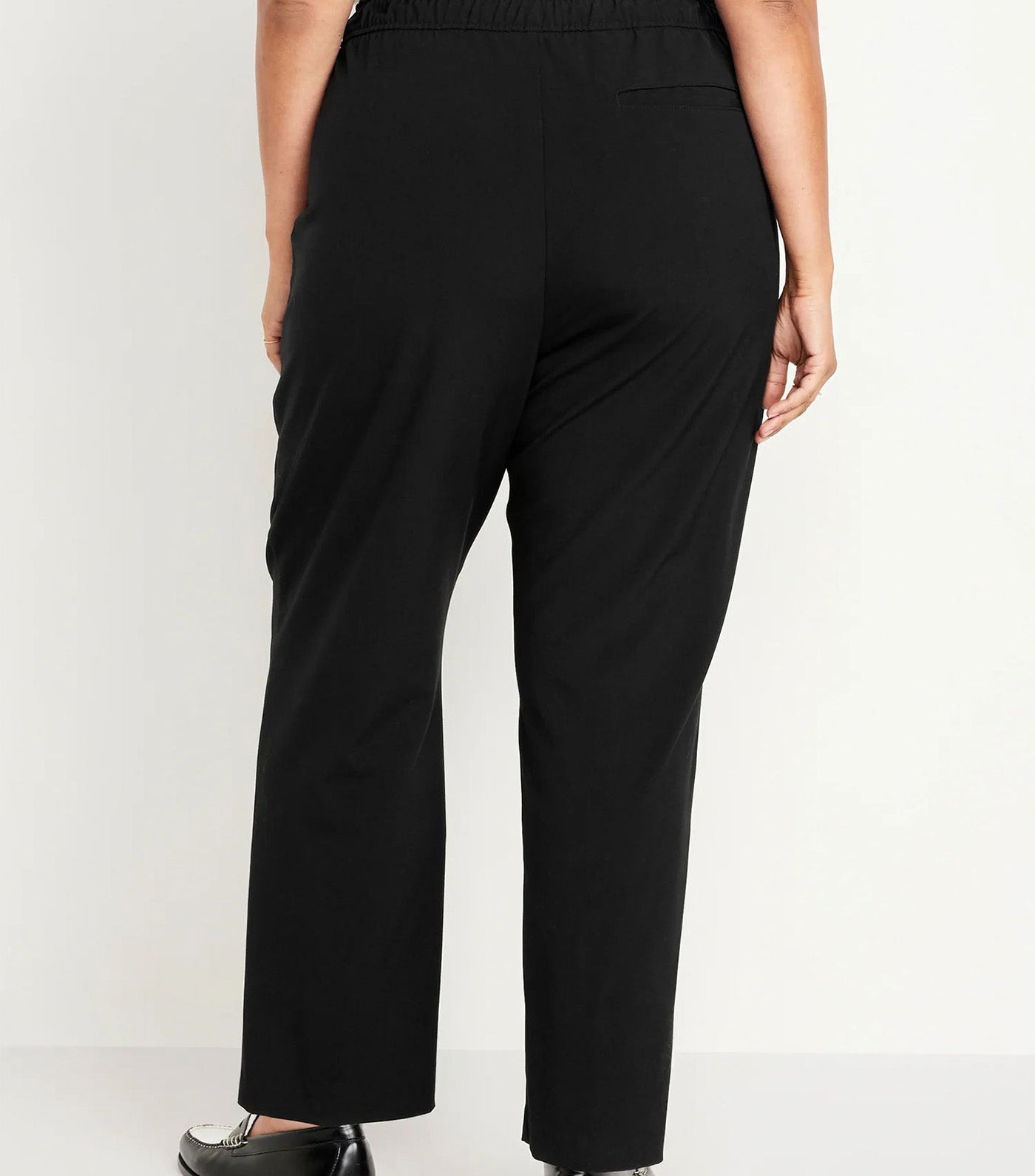 Women's High-Waisted Billie Straight Trouser Black Jack