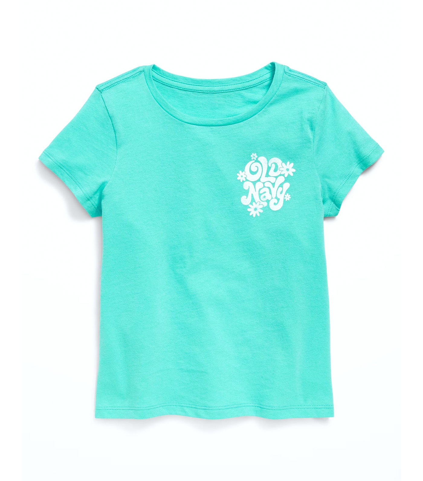 Short-Sleeve Logo-Graphic T-Shirt For Girls Tropical Vacation Nylon