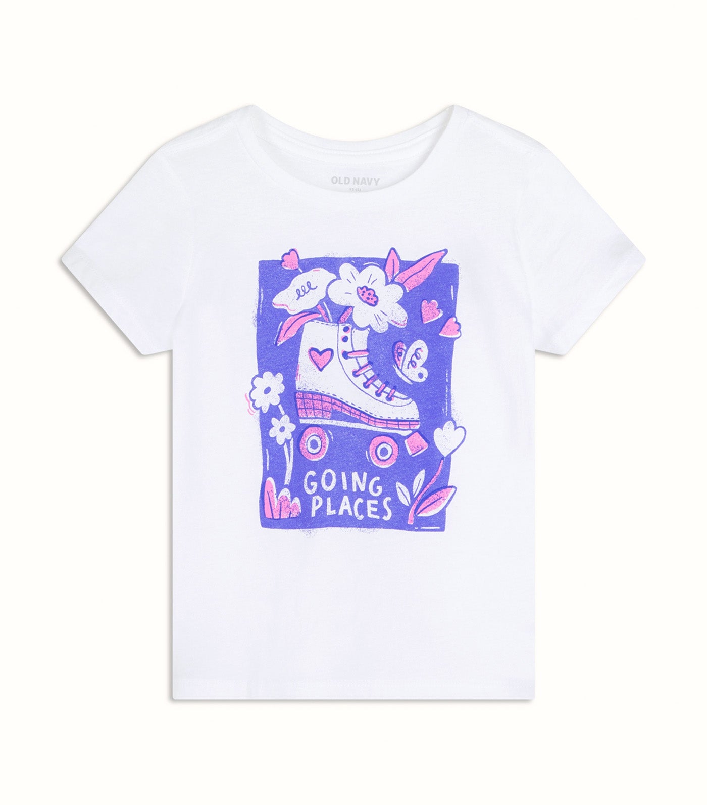 Girls Short-Sleeve Graphic T-Shirt White Top