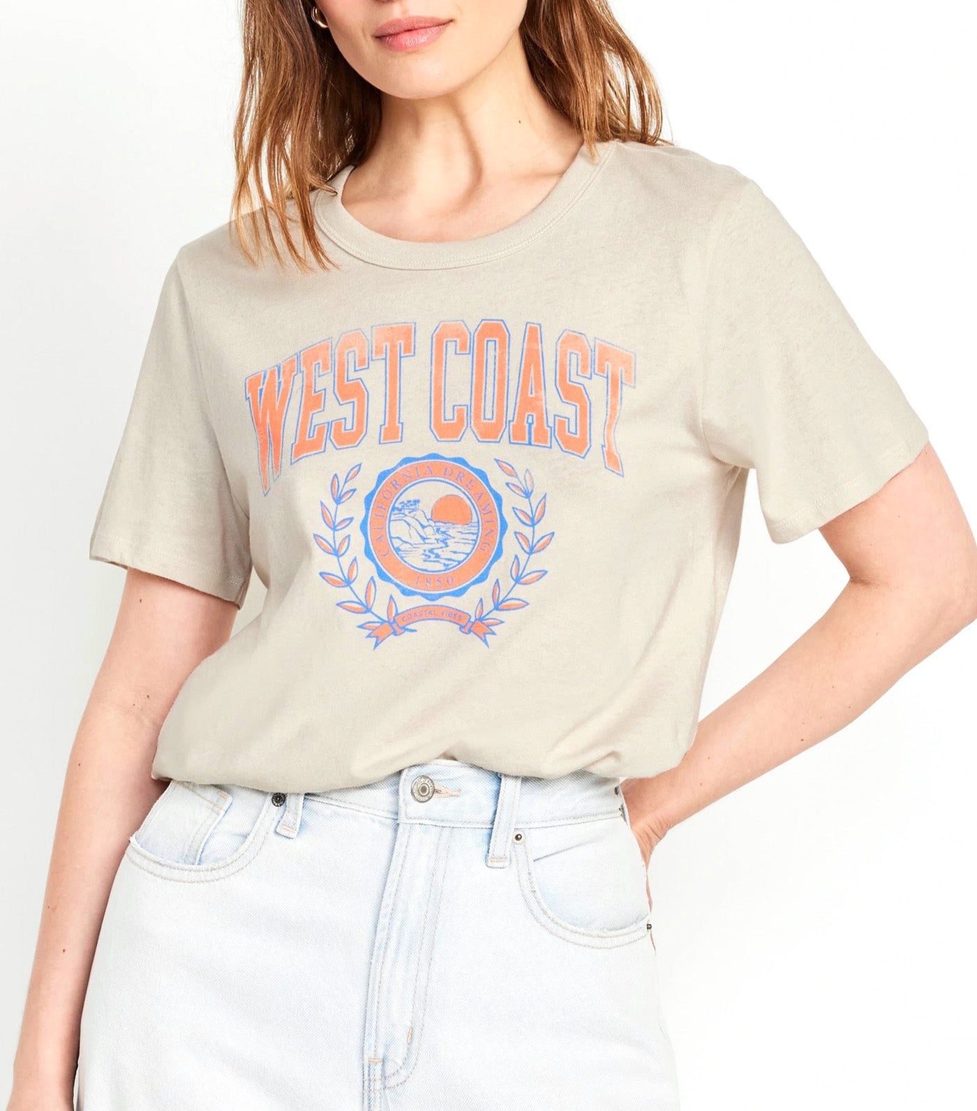 Logo Graphic T-Shirt for Women Plucky Wish Bone