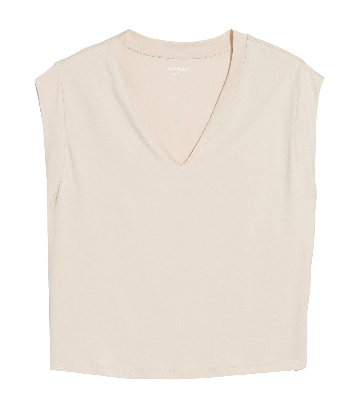 Sleeveless V-Neck Top Wish Bone