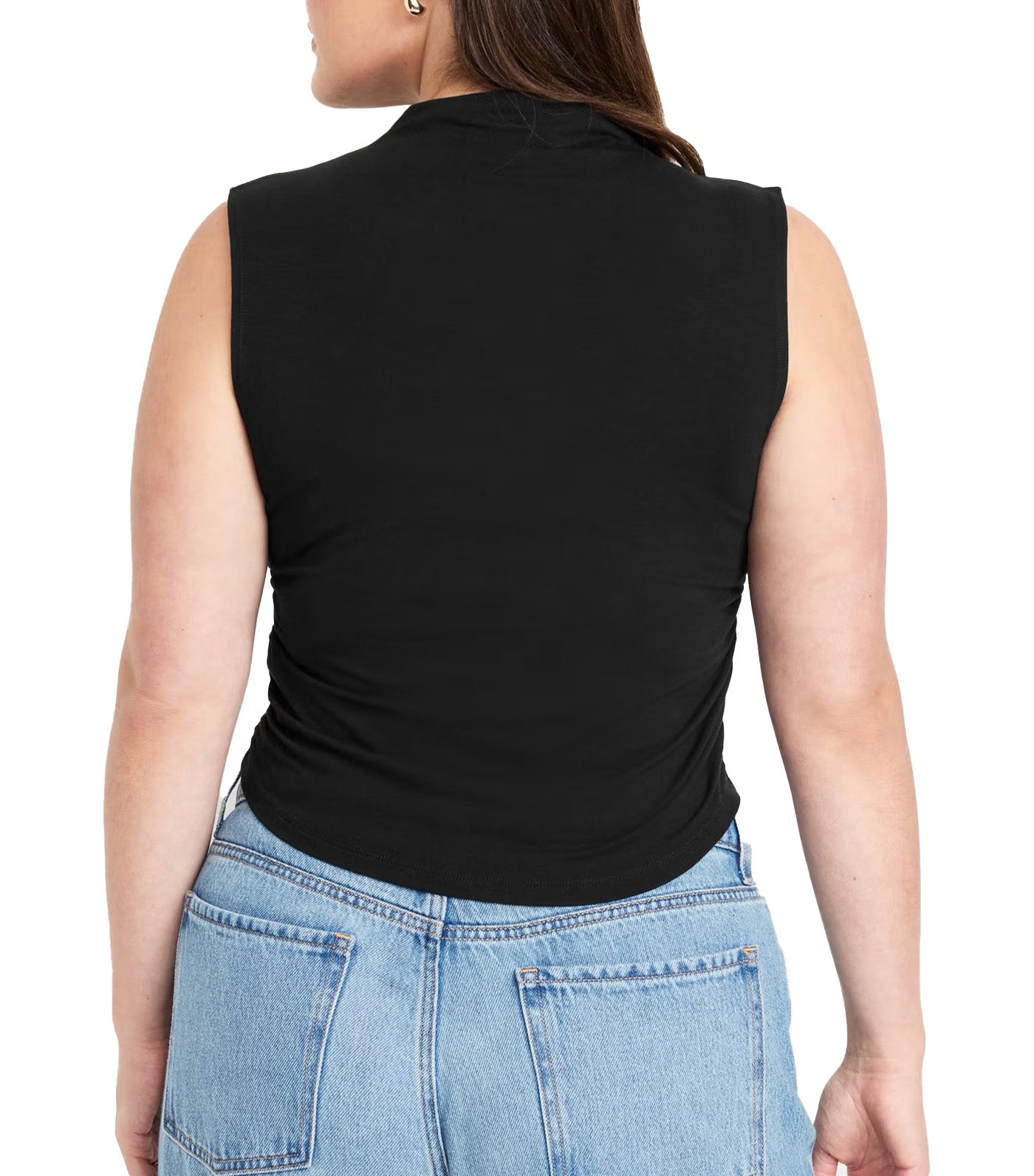 Luxe Crop Top Black Jack