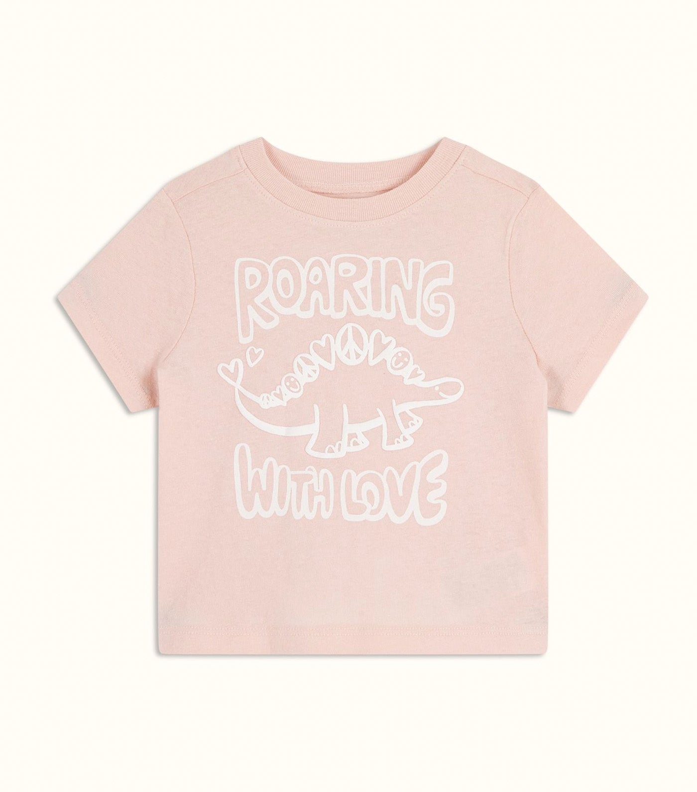 Short-Sleeve Graphic T-Shirt for Toddler Girls Pink Bamboo