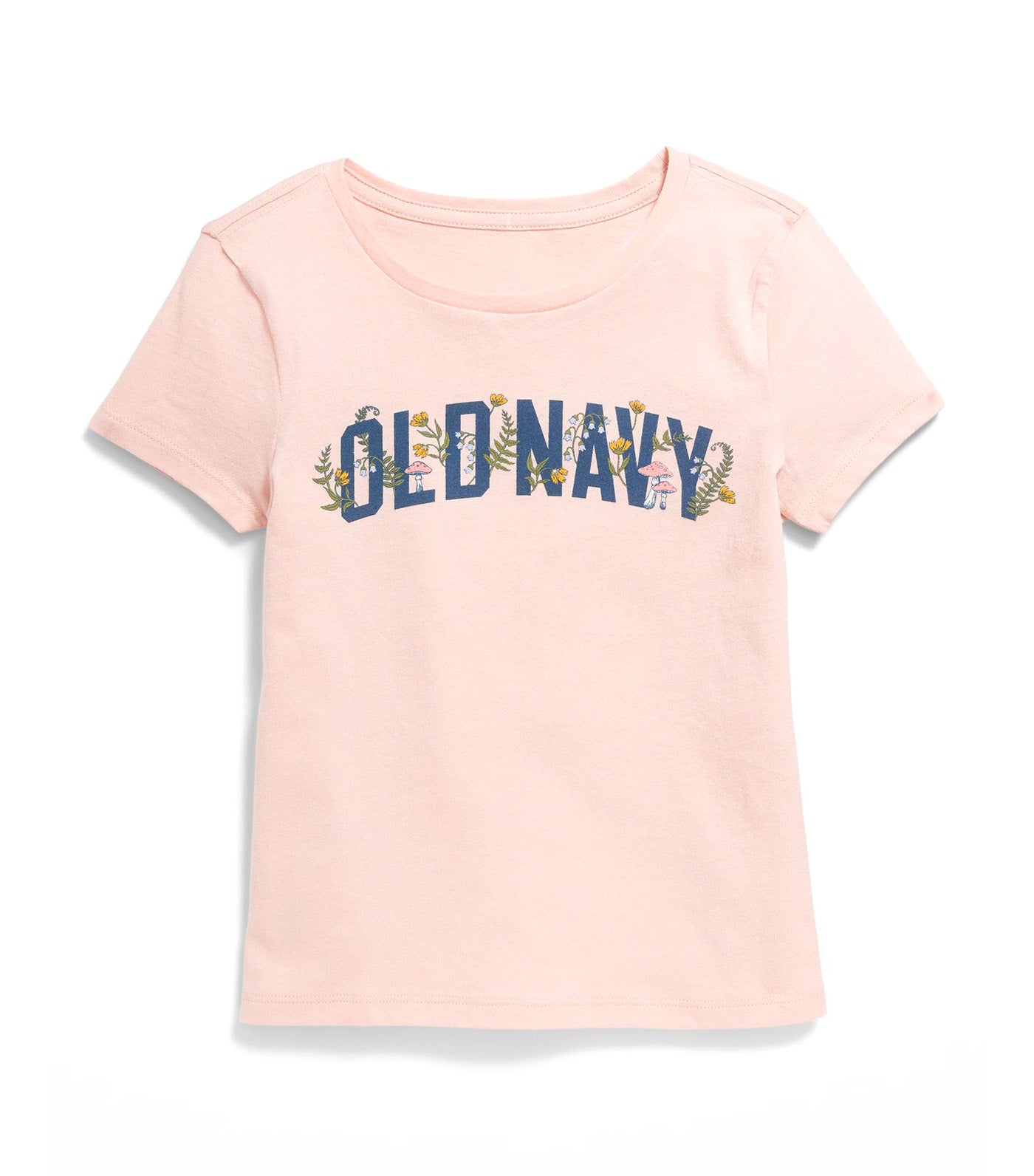 Short-Sleeve Logo-Graphic T-Shirt for Girls Pink Bamboo