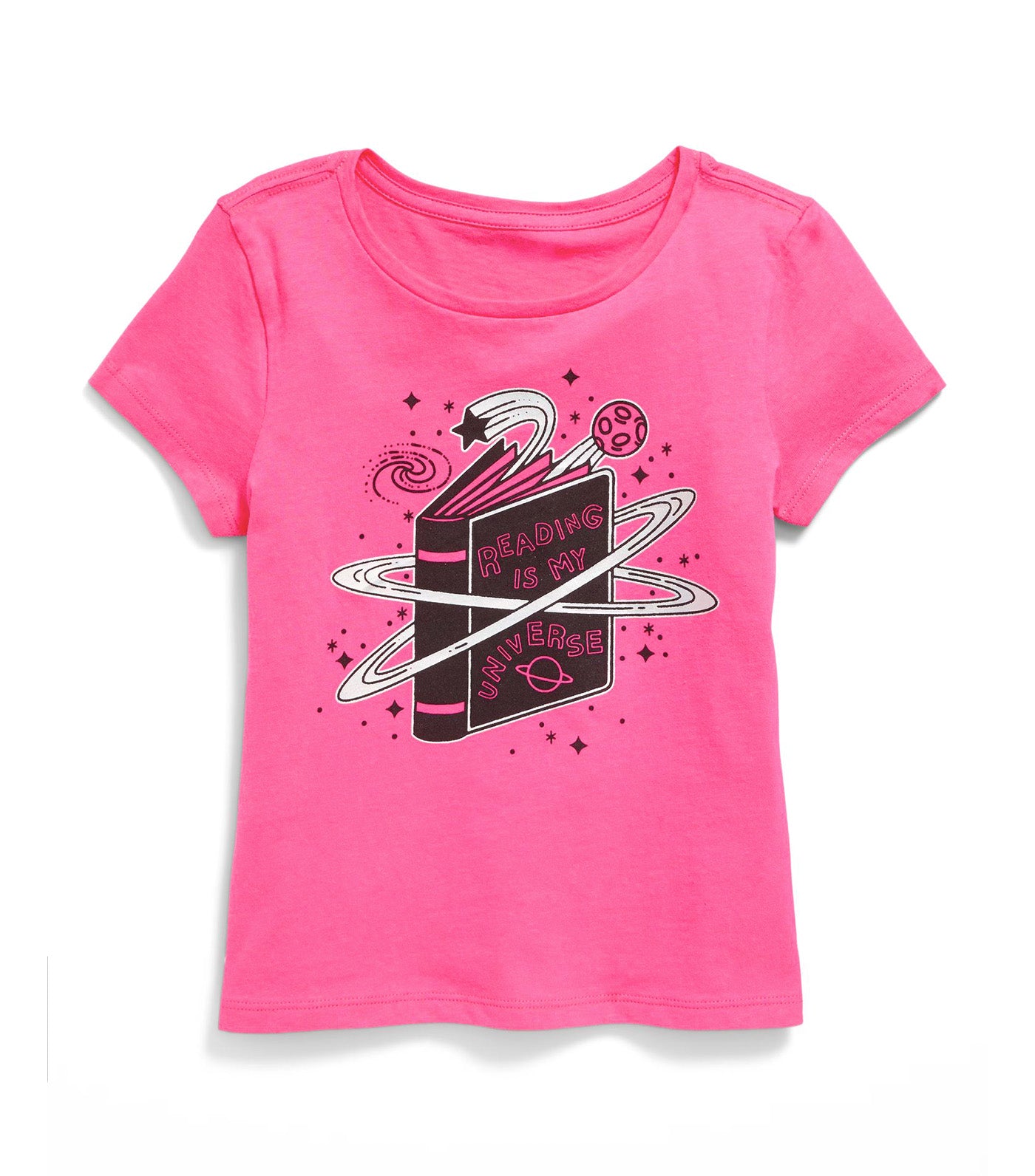 Short-Sleeve Graphic T-Shirt for Girls Pink Premier