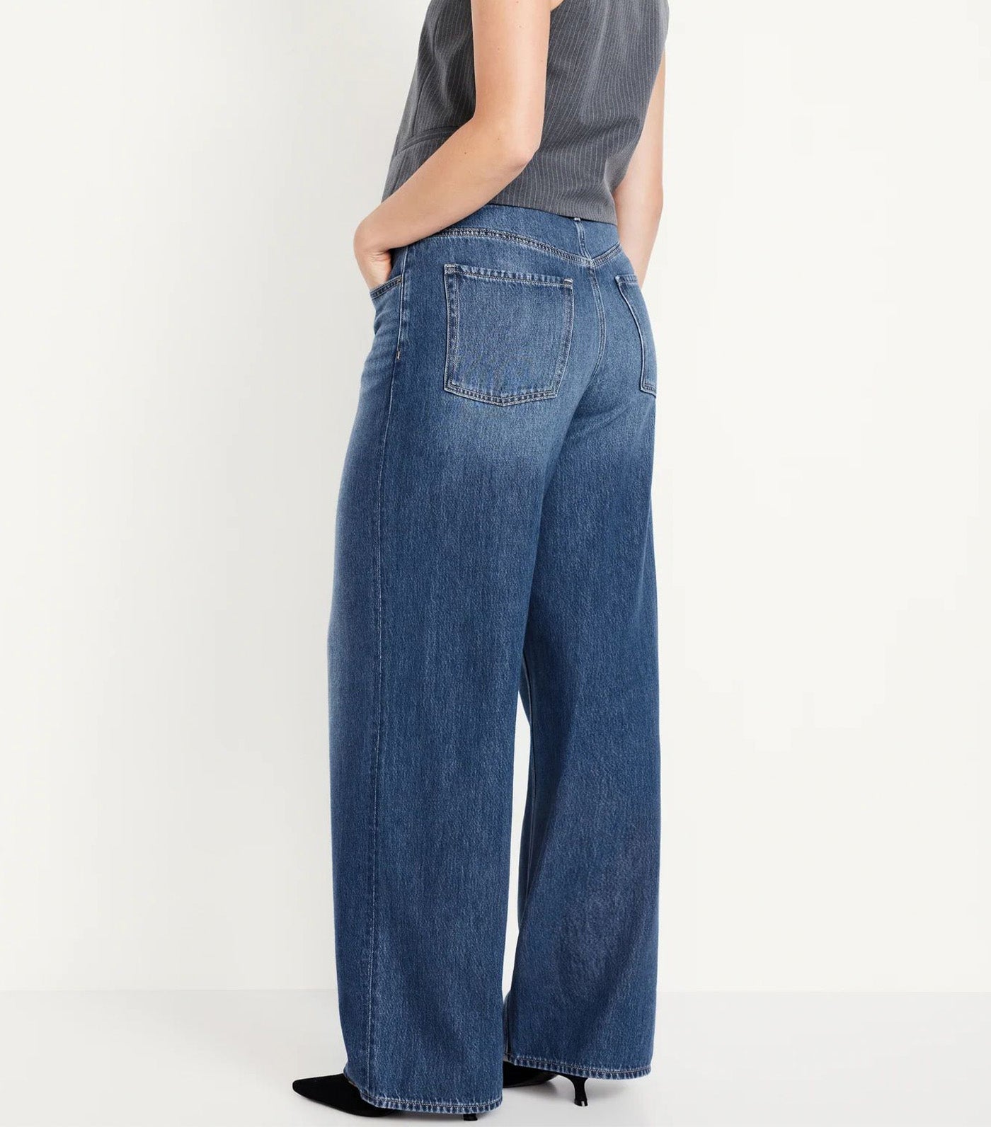 Women's High-Waisted Baggy Wide-Leg Jeans Anand