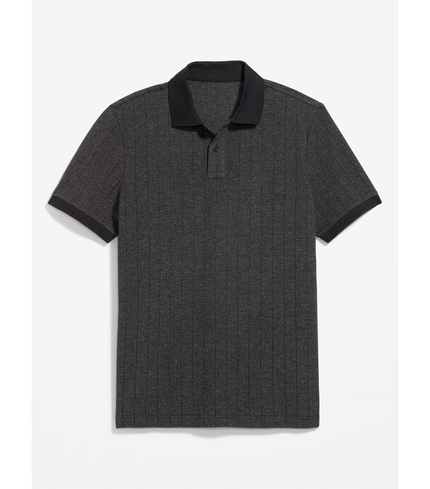 Classic Fit Pique Polo Charcoal