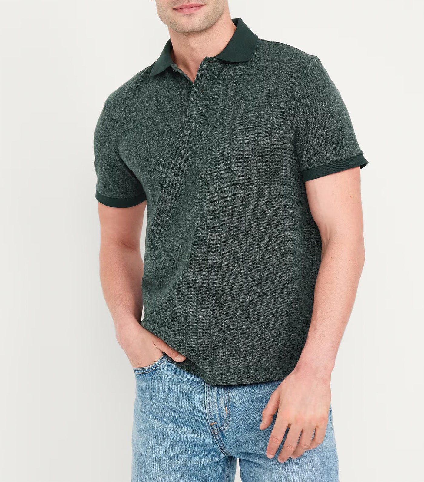 Classic Fit Pique Polo Forest Canopy