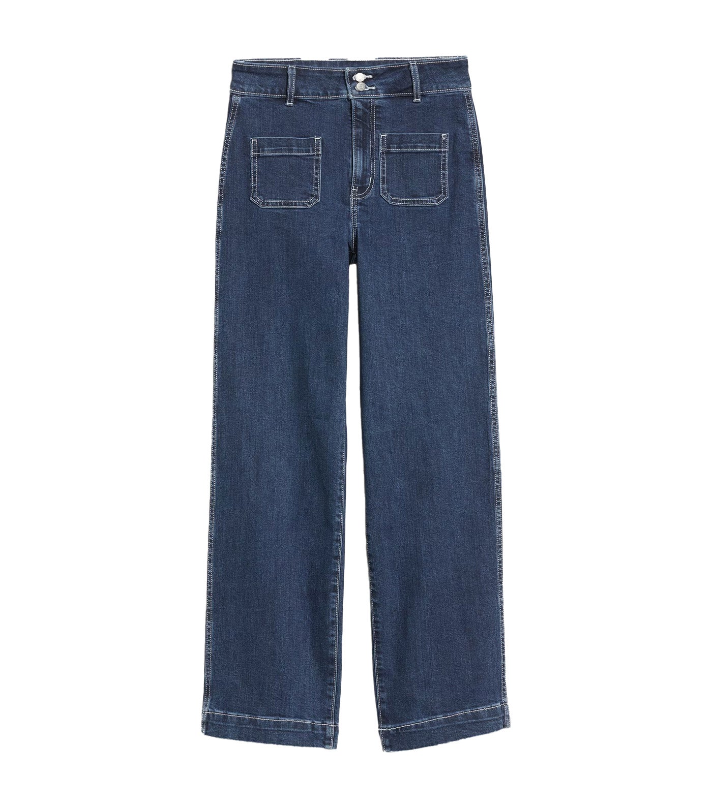 Extra High-Waisted Sky-Hi Mariner Wide-Leg Jeans Dark Wash