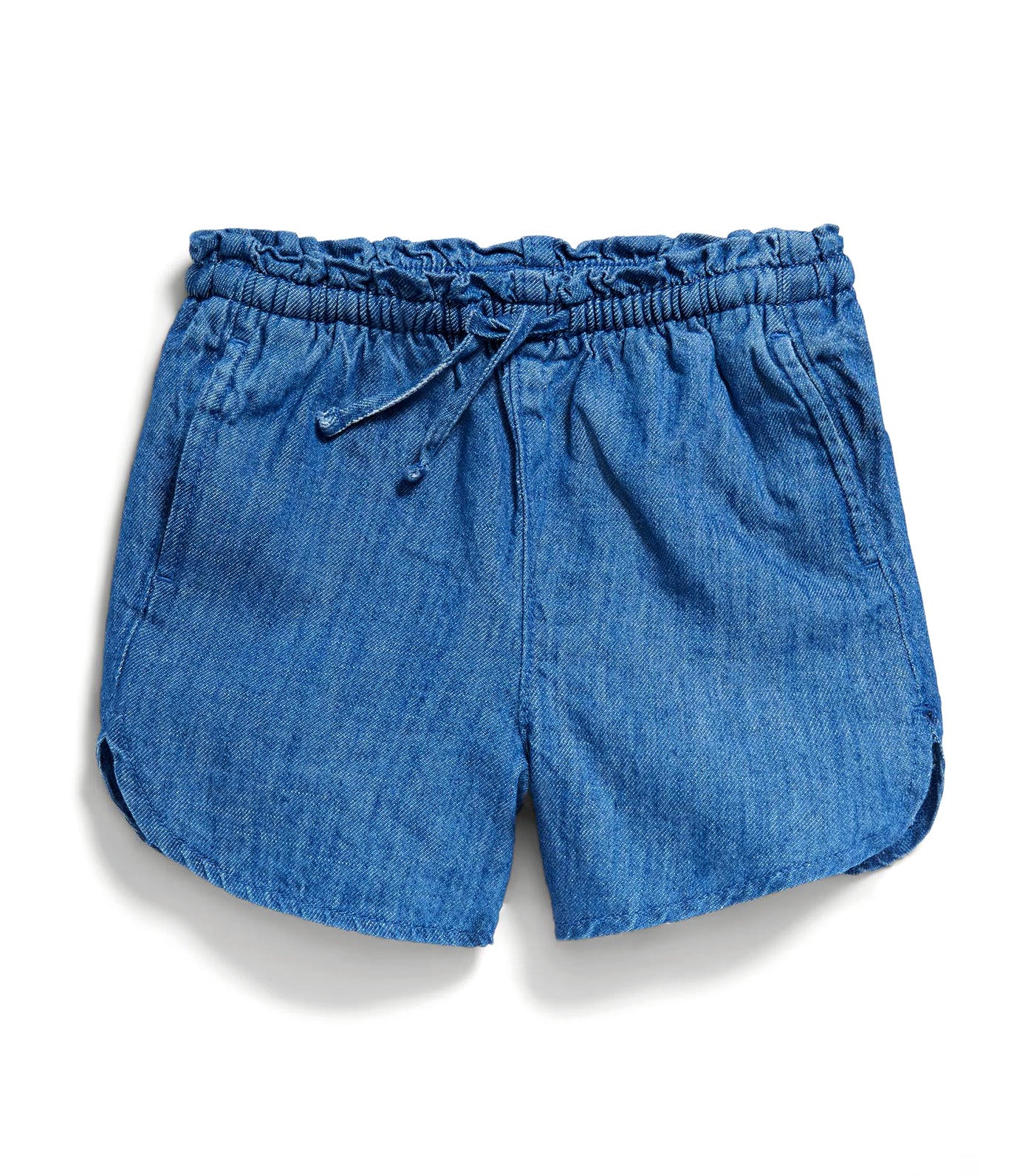 Dolphin-Hem Chambray Shorts Chambry