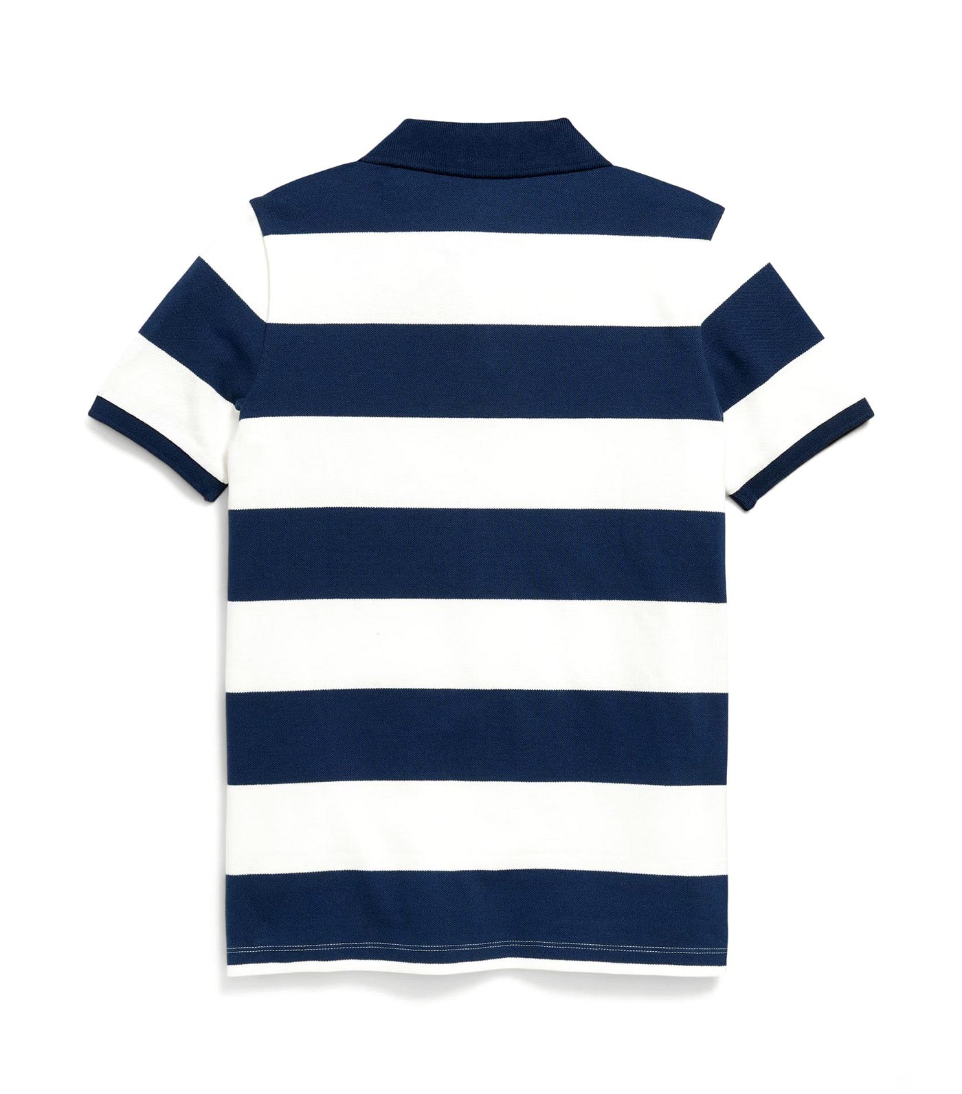 Printed Pique Polo Shirt for Boys Navy Stripe