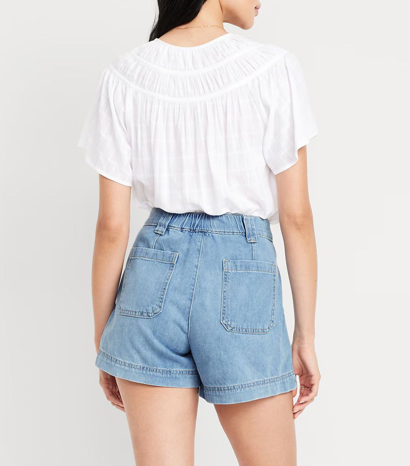 High-Waisted OGC Chino Shorts - 3.5in Inseam for Women Medium Wash
