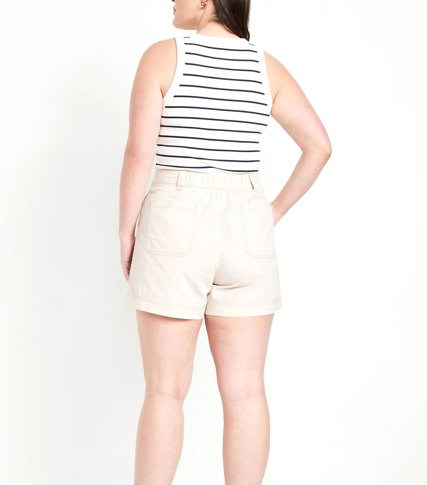 High-Waisted OGC Chino Shorts - 5in Inseam for Women Silver 2