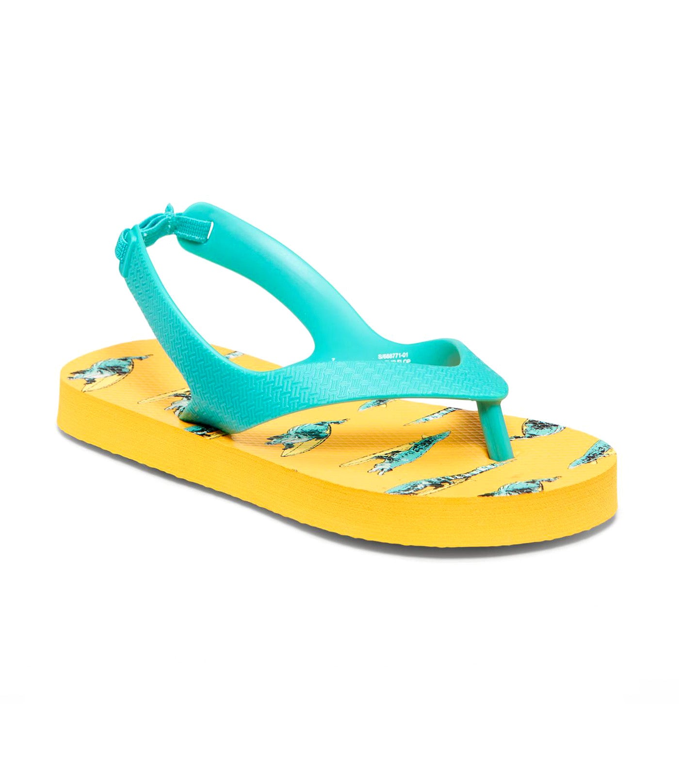 Flip-Flop Sandals for Toddler Boys (Partially Plant-Based) Alligator