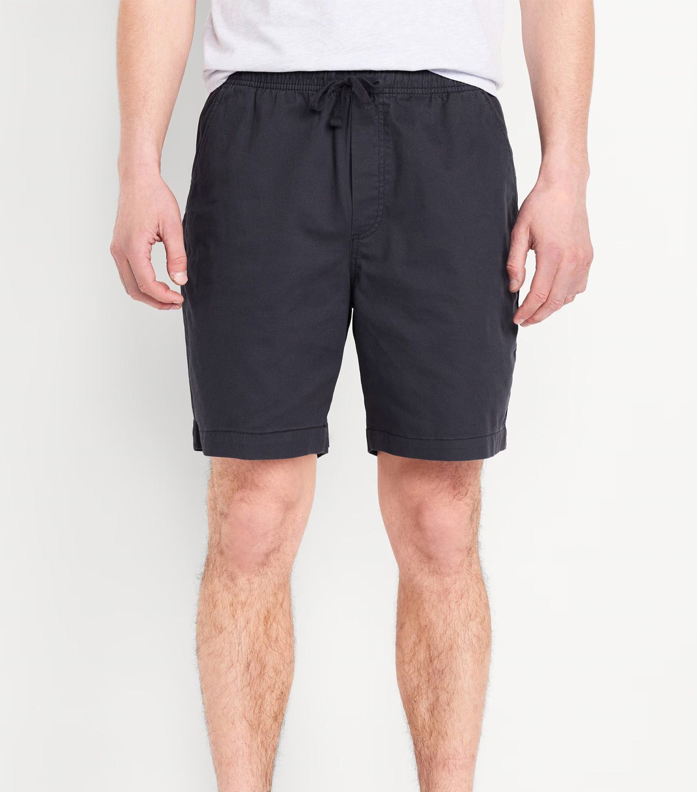 Men's Twill Jogger Shorts -- 7-inch inseam Moire Navy