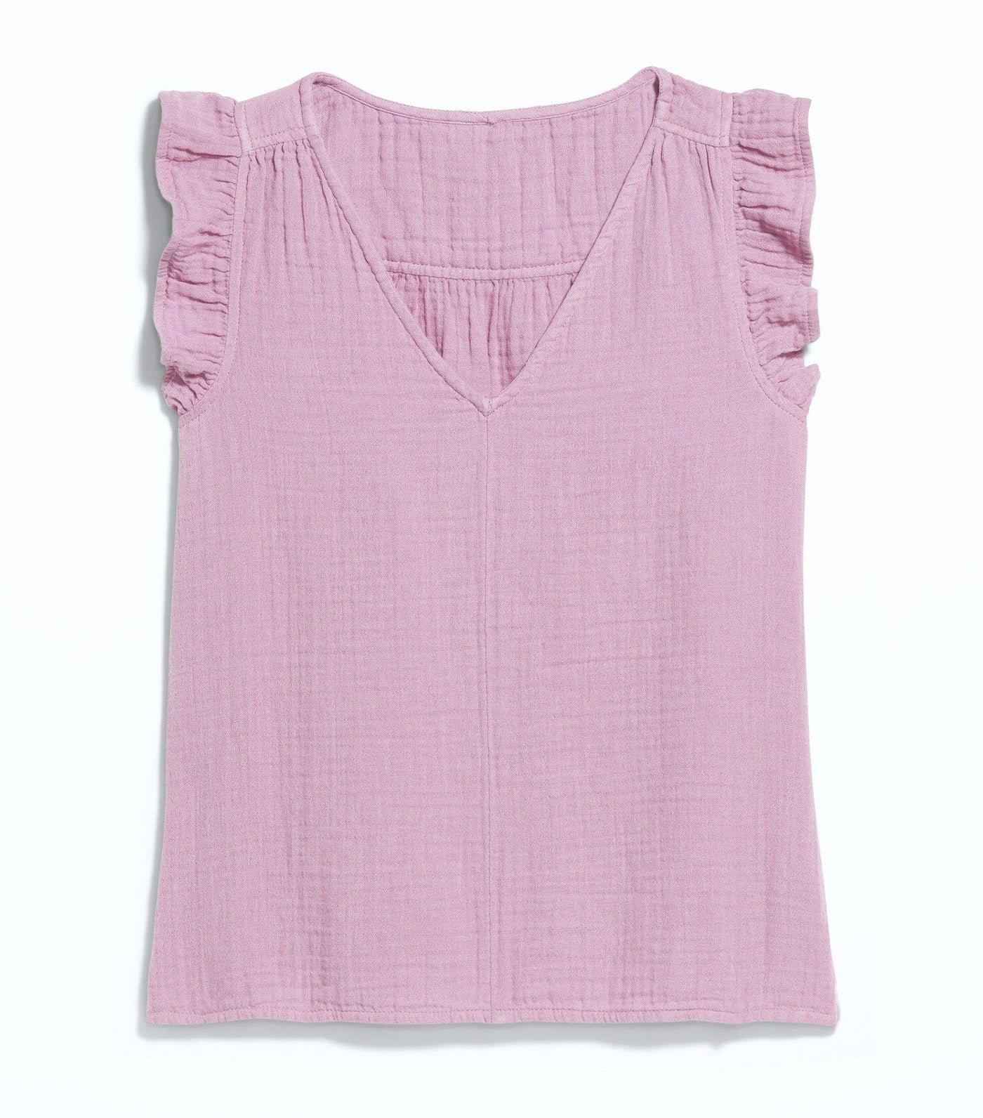 Sleeveless Crinkle Gauze Top for Women Rose Dawn