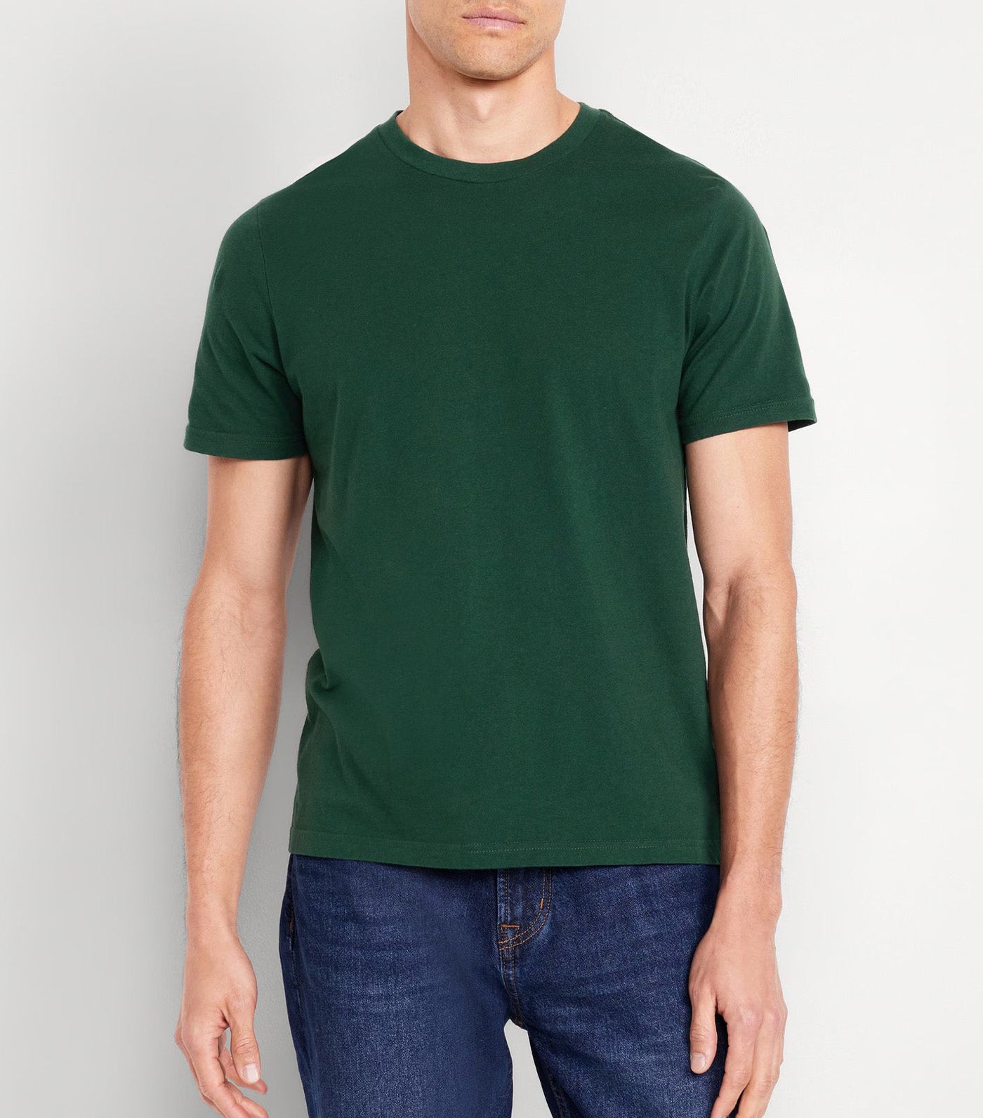 Men's Crew-Neck T-Shirt Dark Green