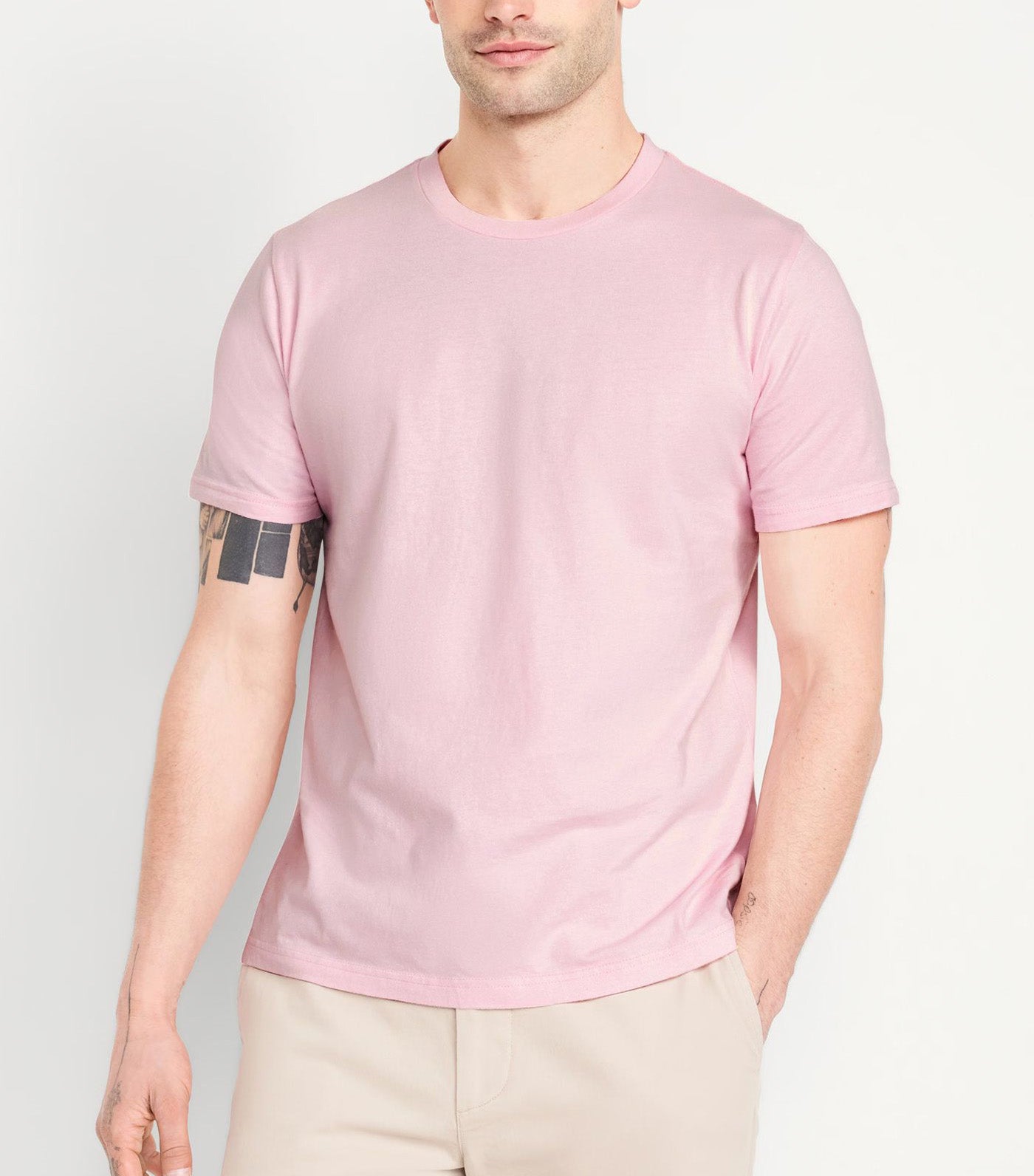 Men's Crew-Neck T-Shirt Palest Blossom