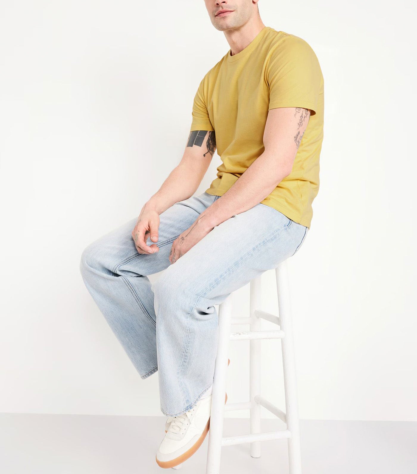 Men's Crew-Neck T-Shirt Mystic Yellow