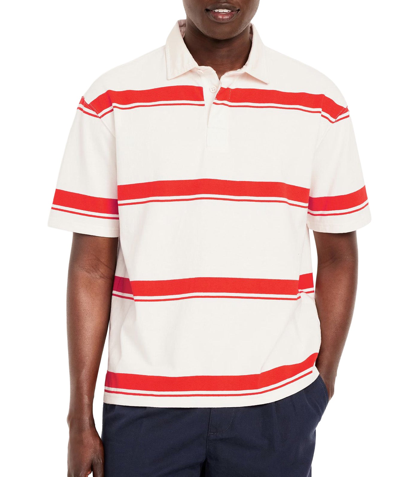 Rugby Stripe Polo for Men