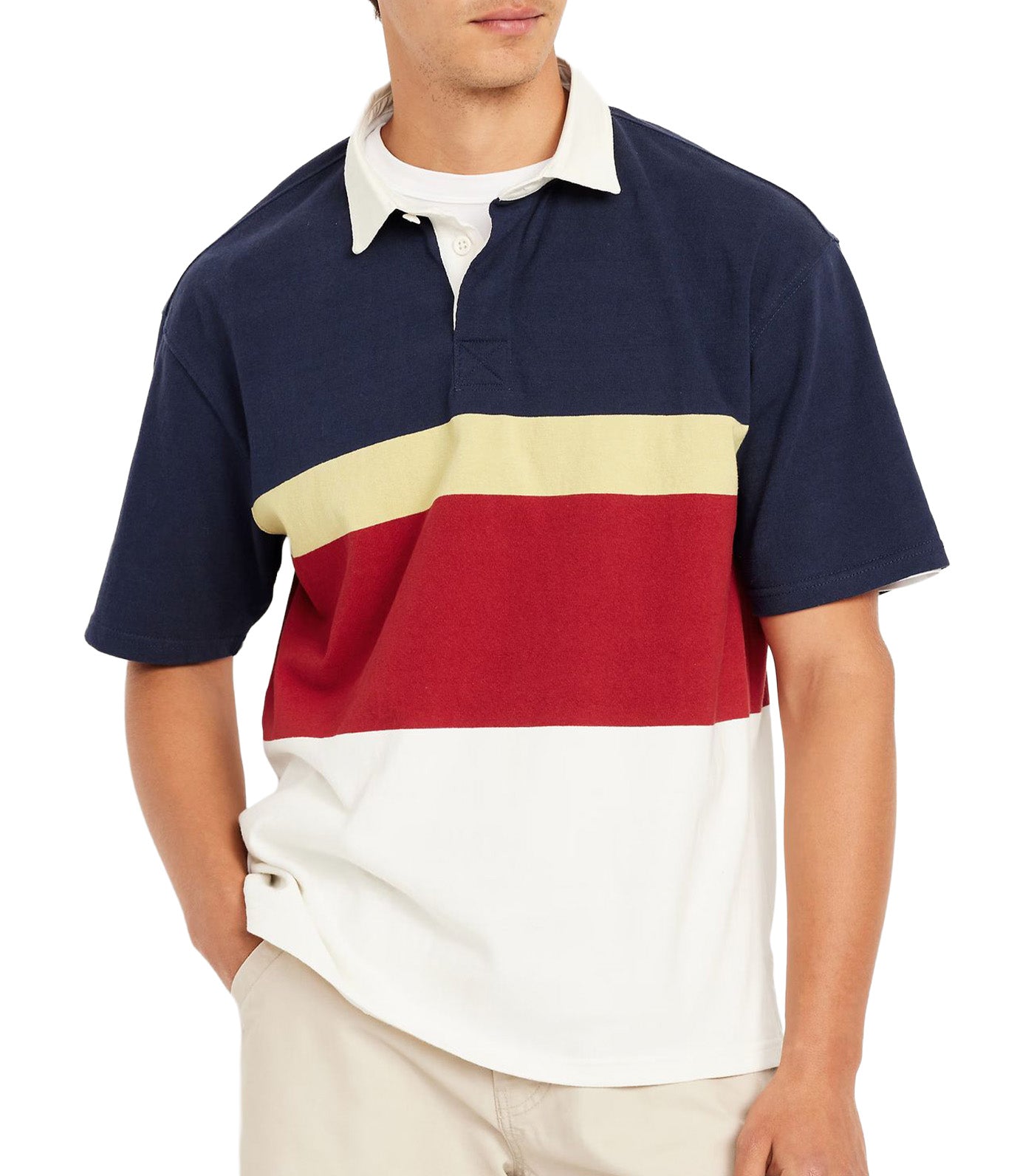 Rugby Stripe Polo for Men