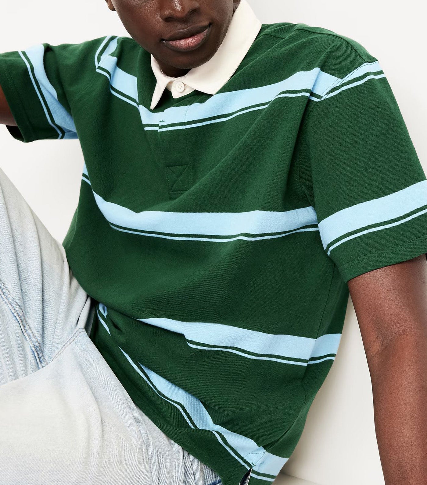 Rugby Stripe Polo for Men