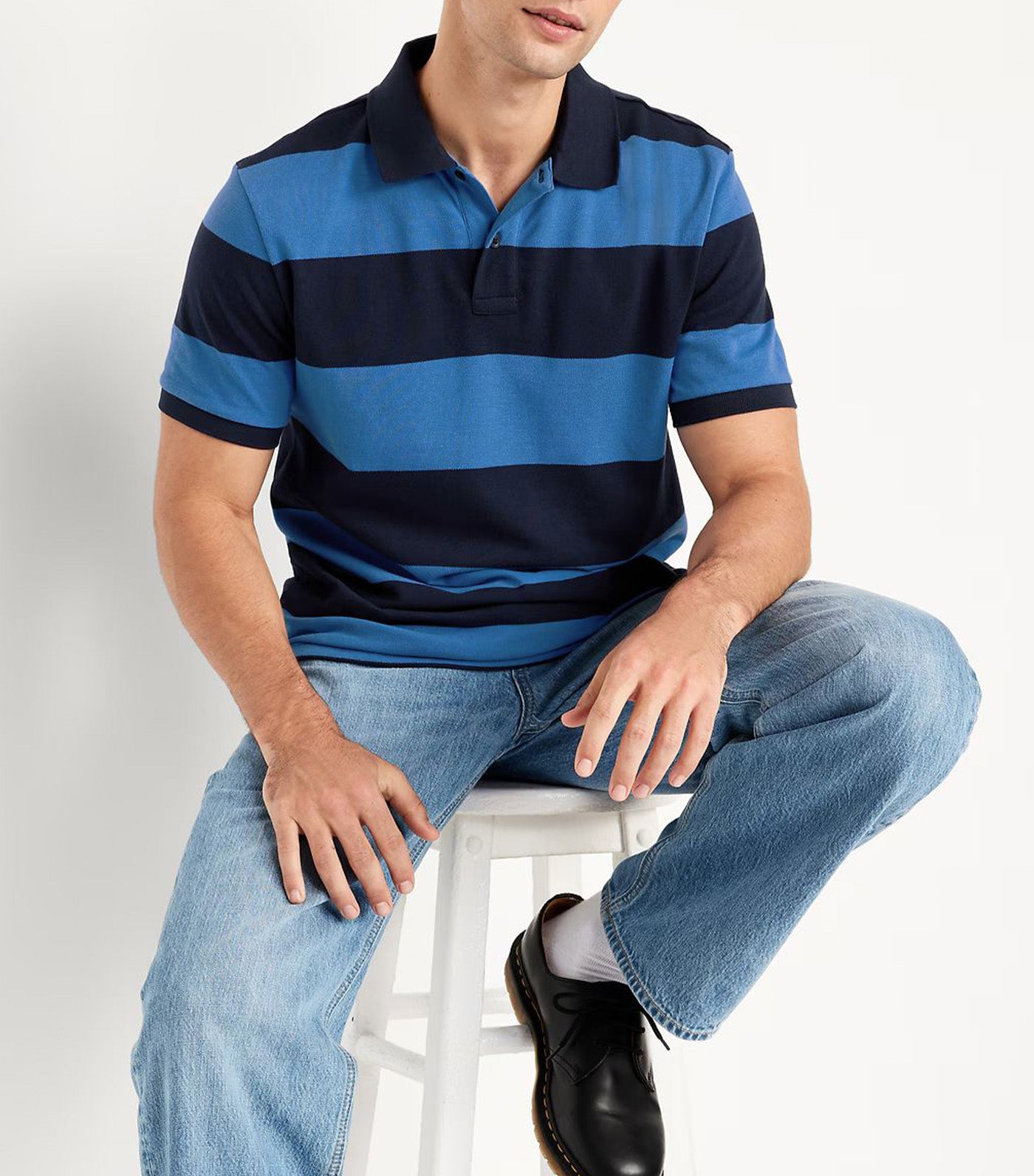 Classic Fit Pique Polo for Men
