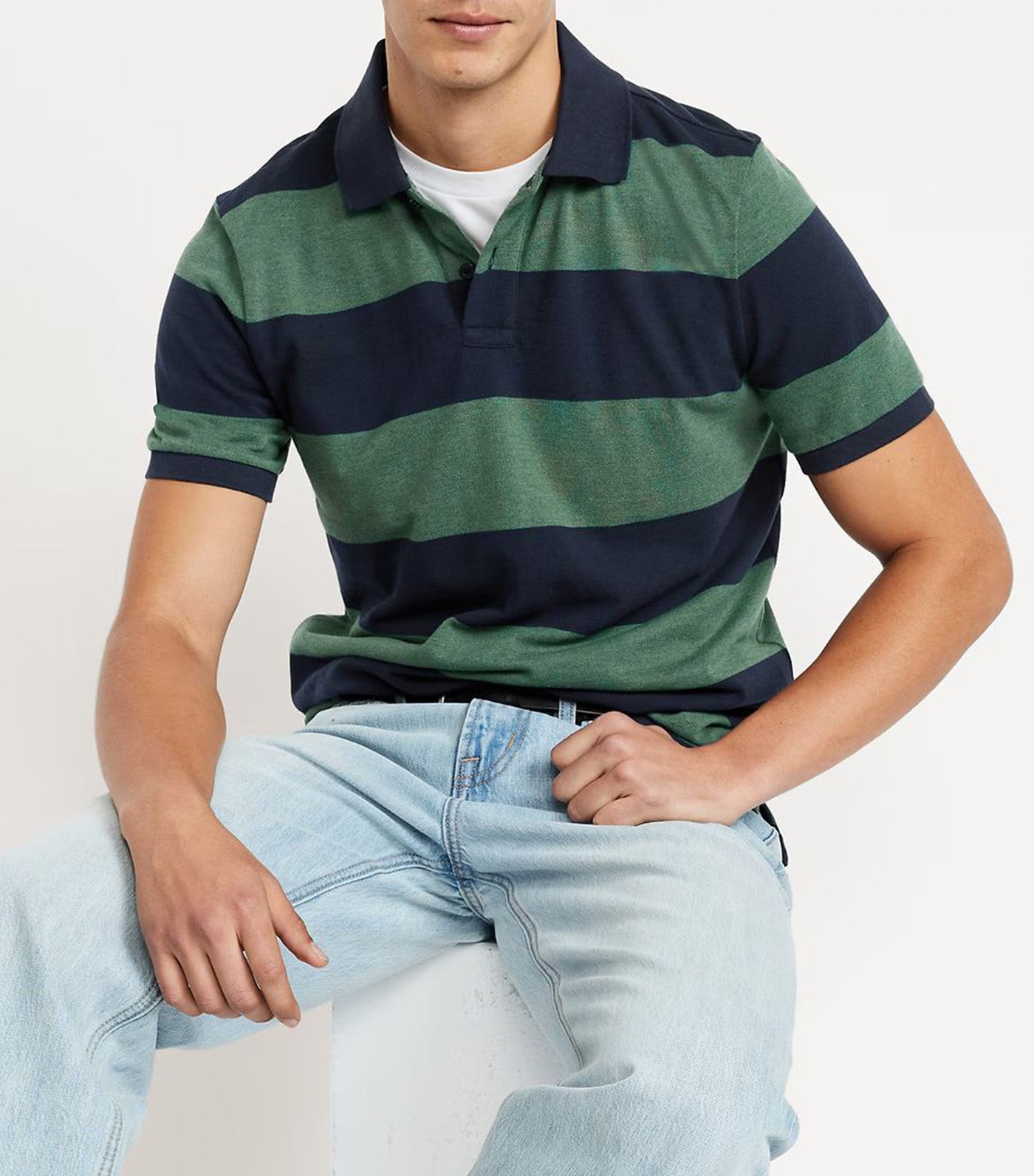 Classic Fit Pique Polo for Men