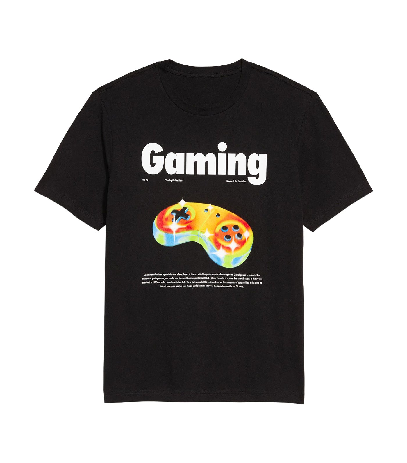 Crew-Neck Graphic T-Shirt for Men
