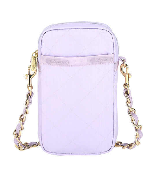 LeSportsac Chain Mini Phone Crossbody Hyacinth Quilt