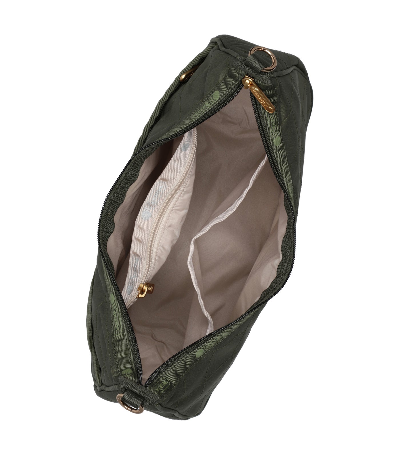 Chain North/South Convertible Hobo Dark Olive Chain Quilt