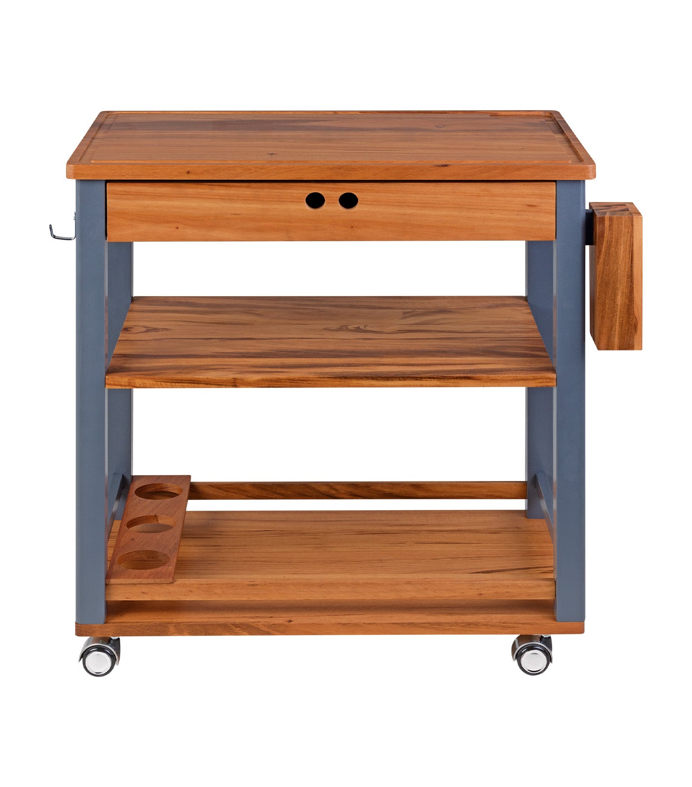 Large Barbecue Serving Trolley in Muiracatiara Wood