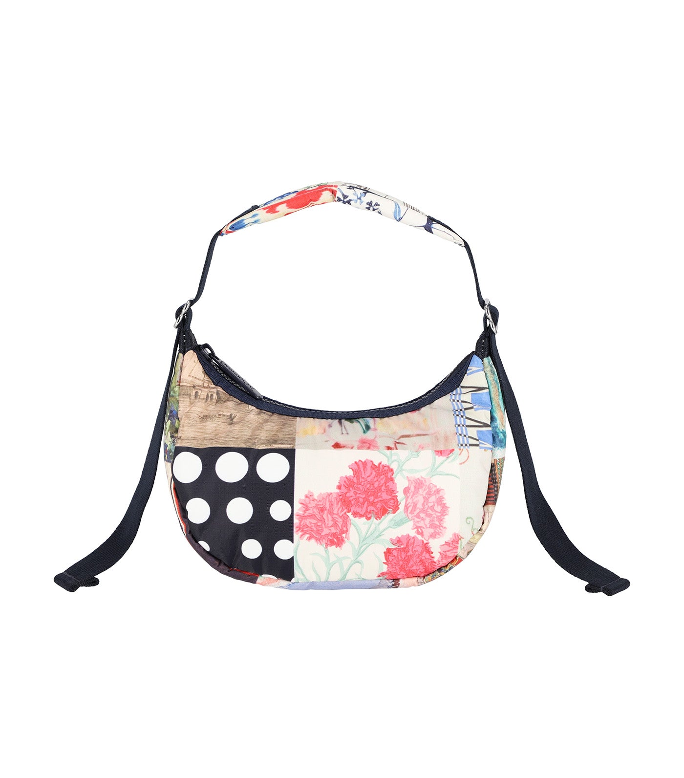 ★LeSportsac★ Libertine Face Mini Crescent Hobo Bag 1332HB1 Mini Crescent - LeSportsac x Libertine Speckle