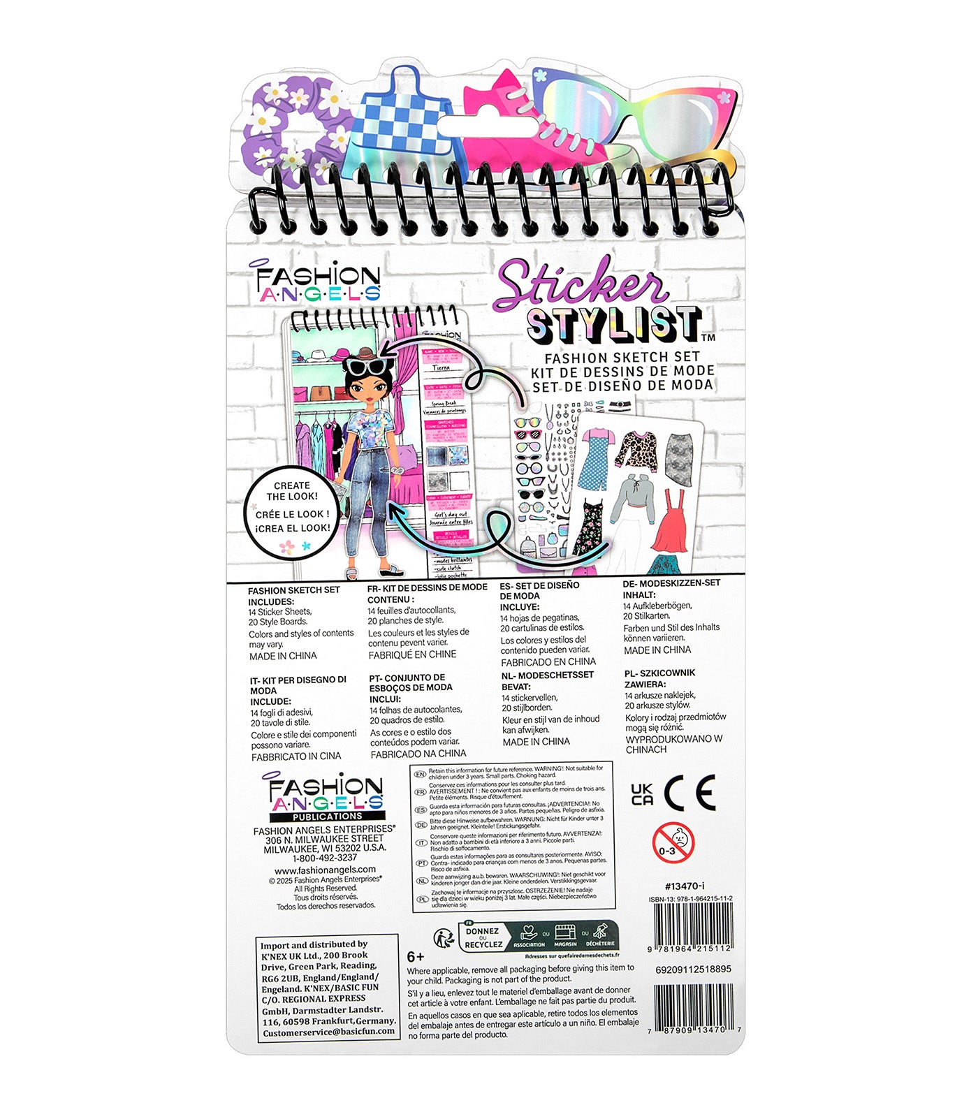 Sticker Stylist Fashion Sketch Set