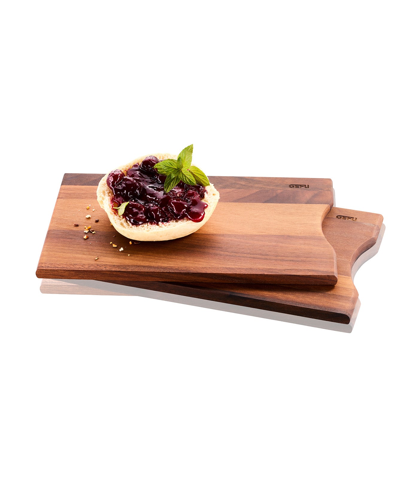 Enno Breakfast Board in Walnut Wood, Set of 2