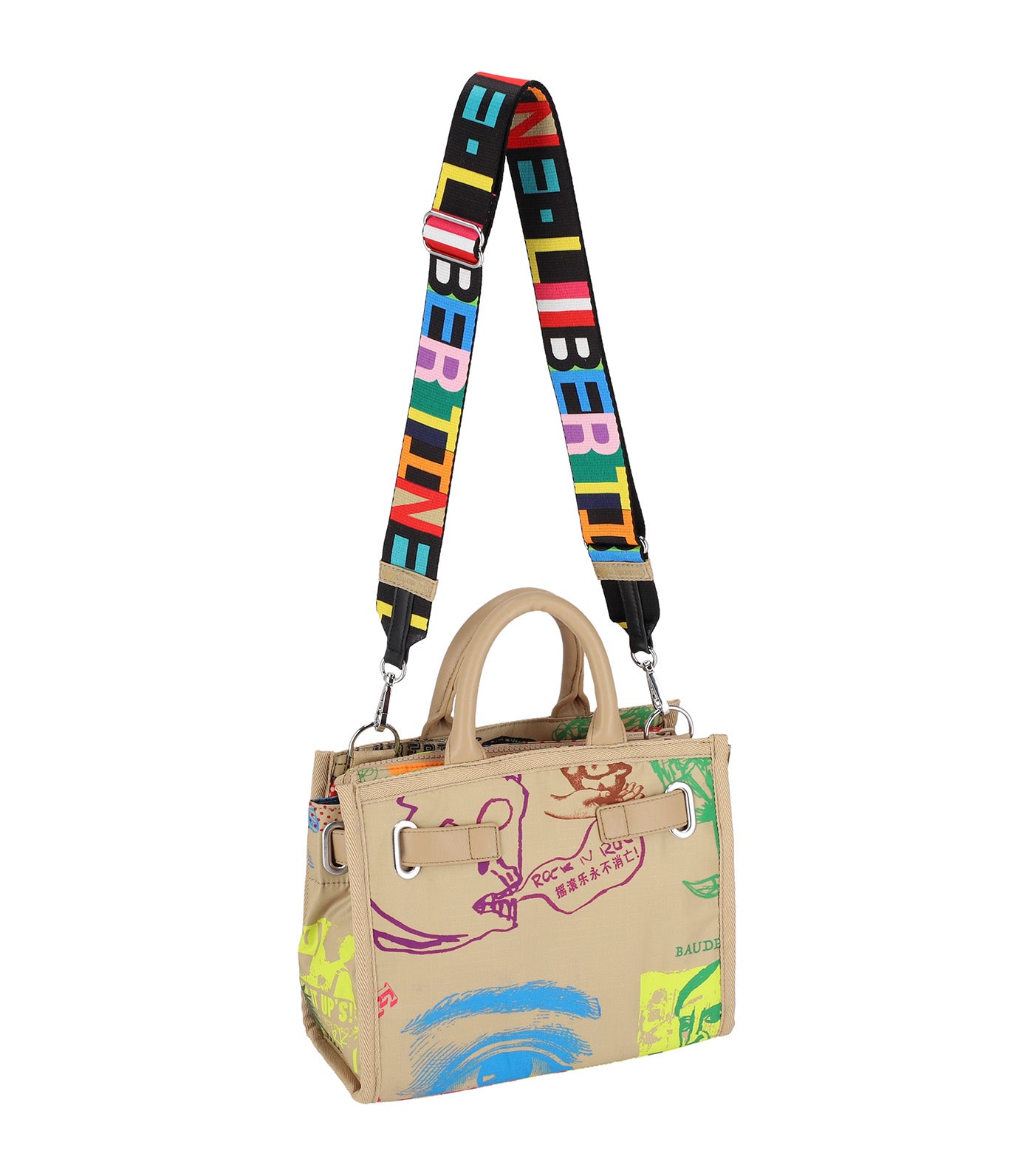 LeSportsac x Libertine Small Johnny Go Lightly Crossbody Bag LL Silkscreen Johnny