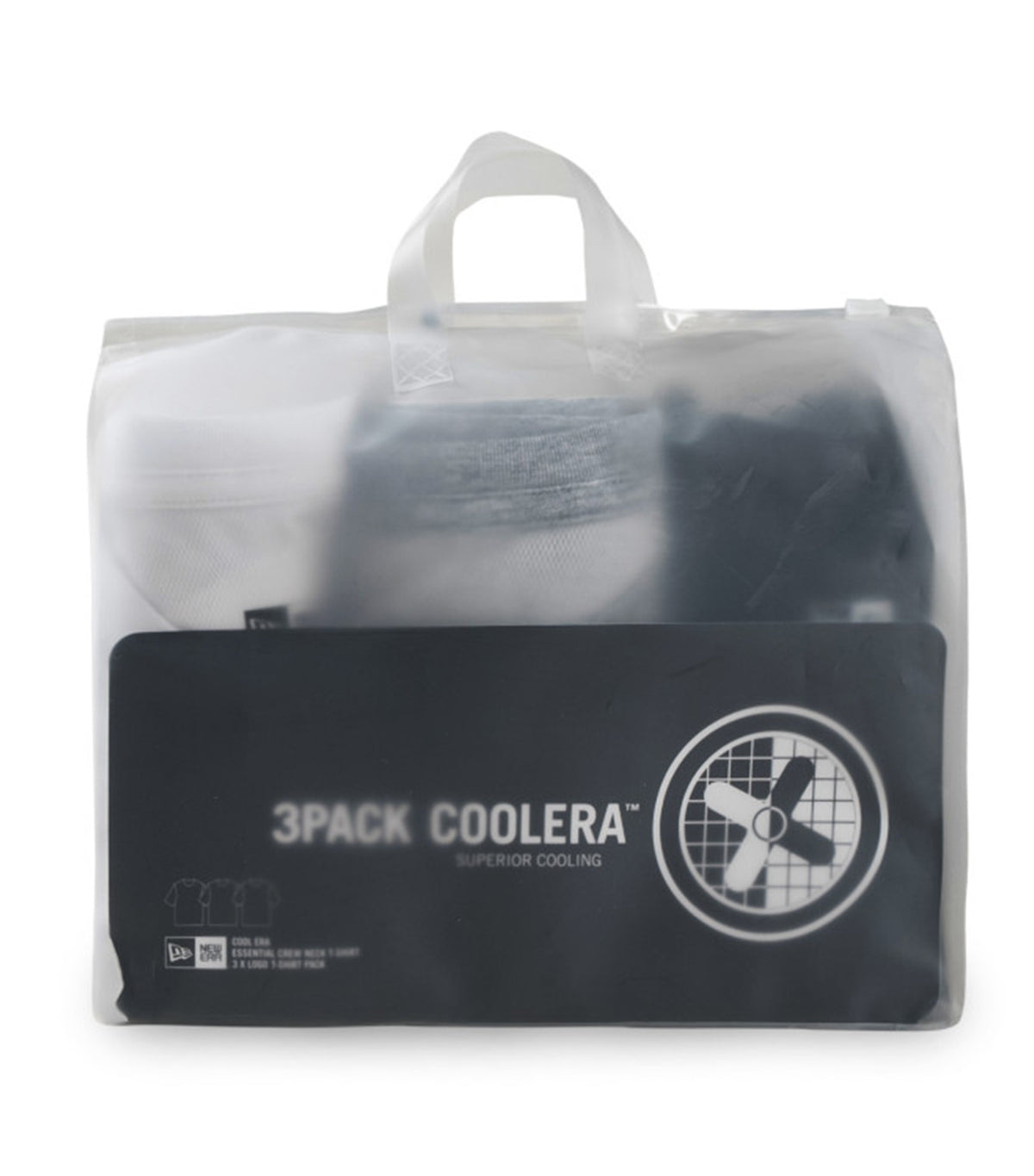 Short Sleeve CoolEra Tee 3-Pack Black/White/Heather Grey