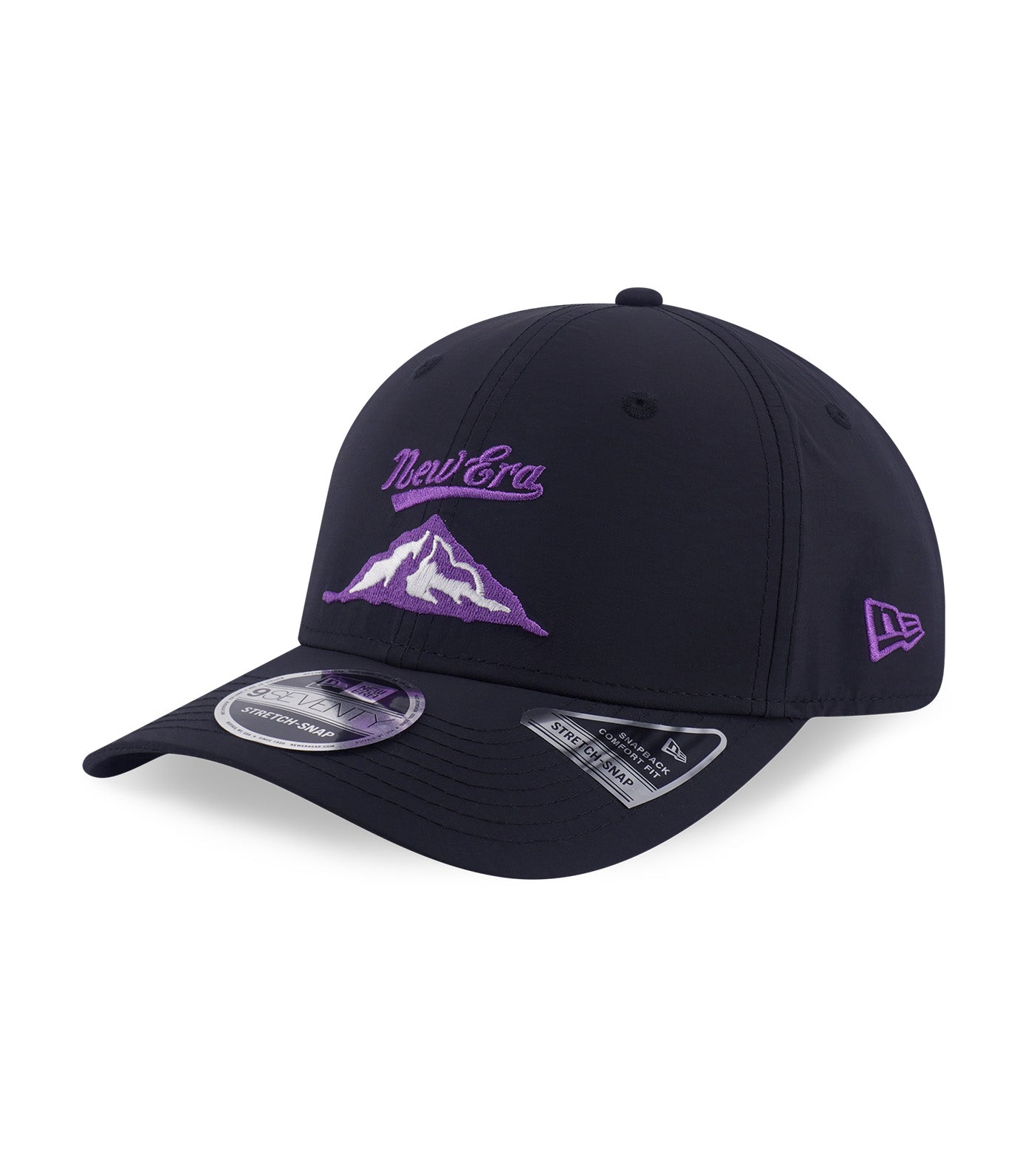 9SEVENTY Stretch Snapback Cap Fishnet Black