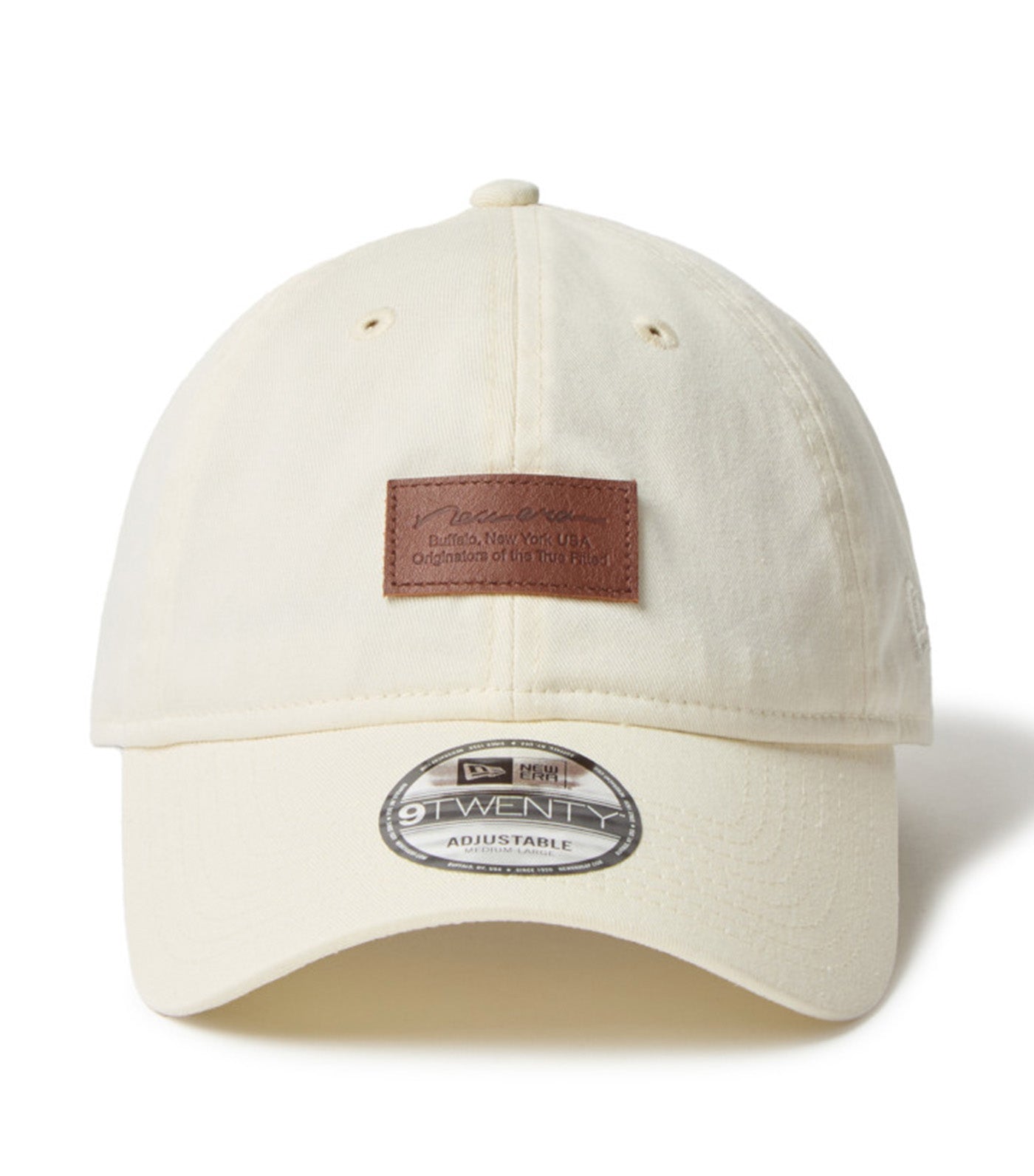 New Era Leather Patch 9TWENTY Adjustable Cap Chrome